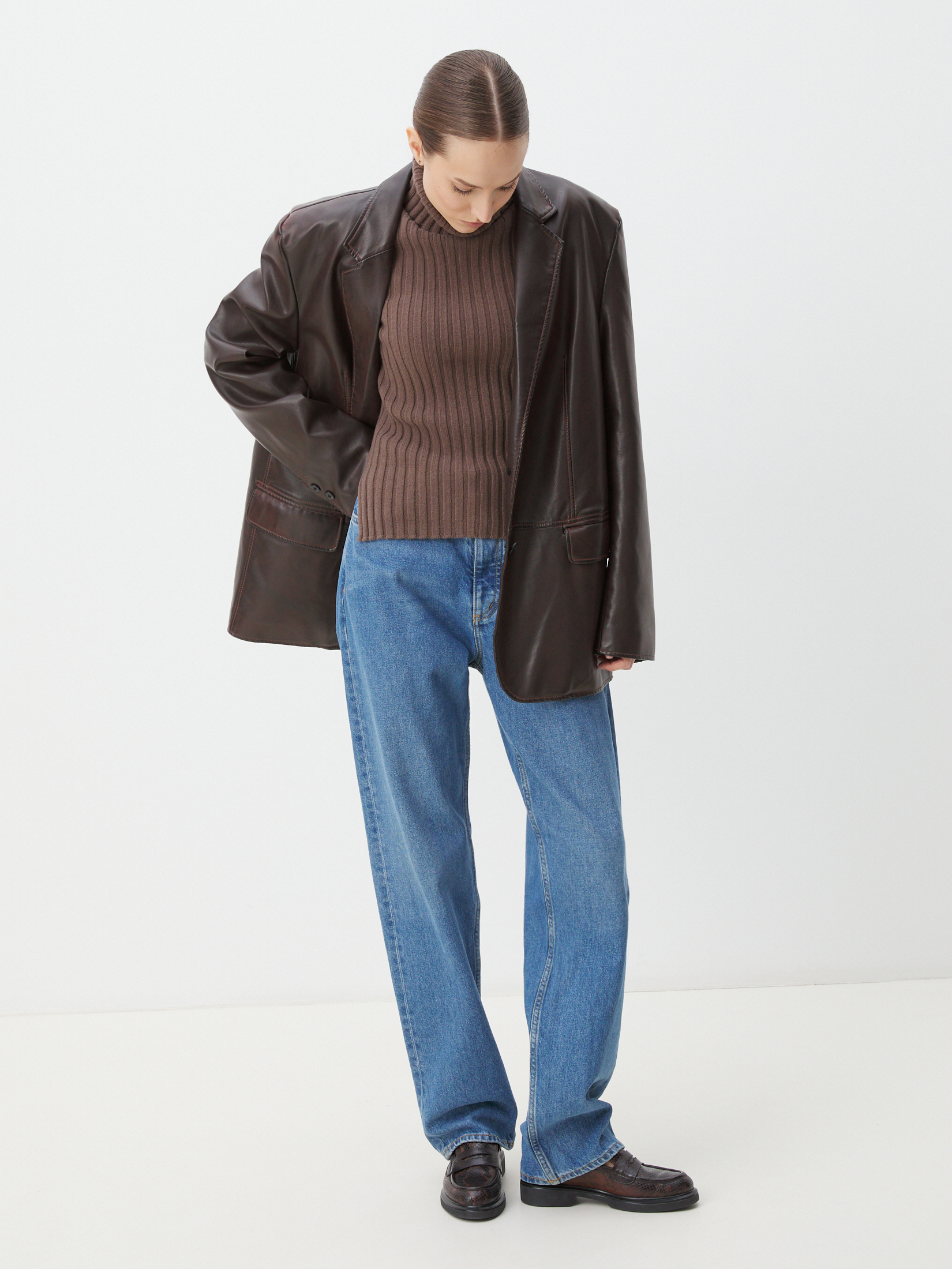 Женская водолазка MAISON DAVID 4450852, пыльно-коричневый