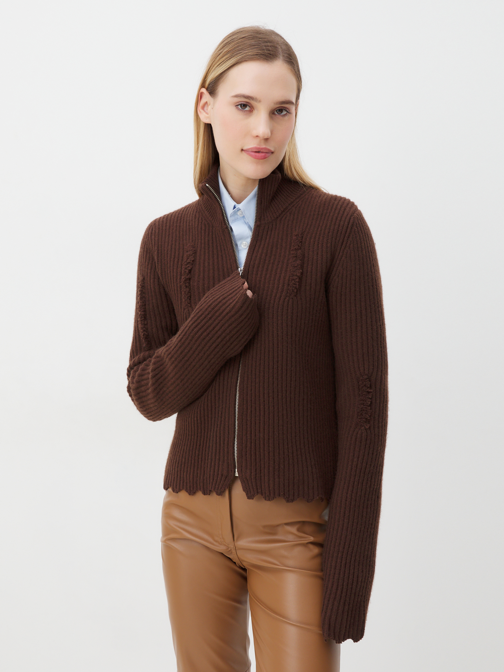 Женский кардиган MAISON DAVID 4351160, темно-коричневый