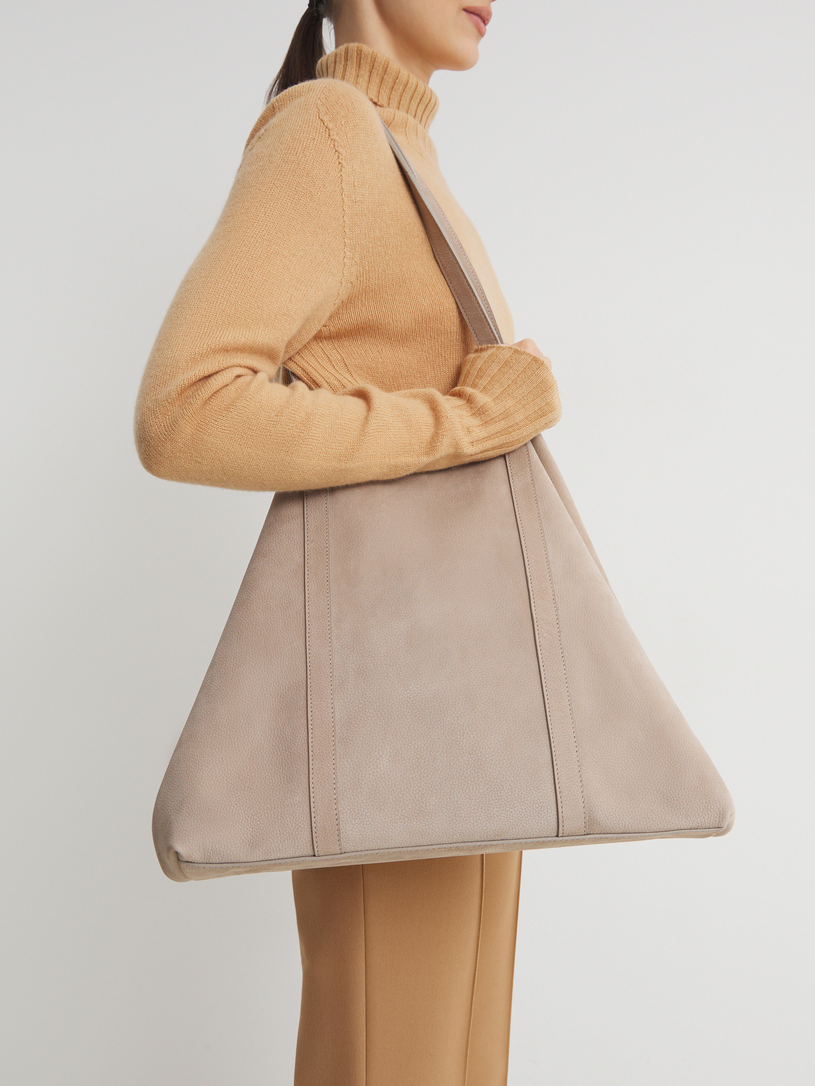 Женский шоппер MAISON DAVID 4661398, пыльно-бежевый