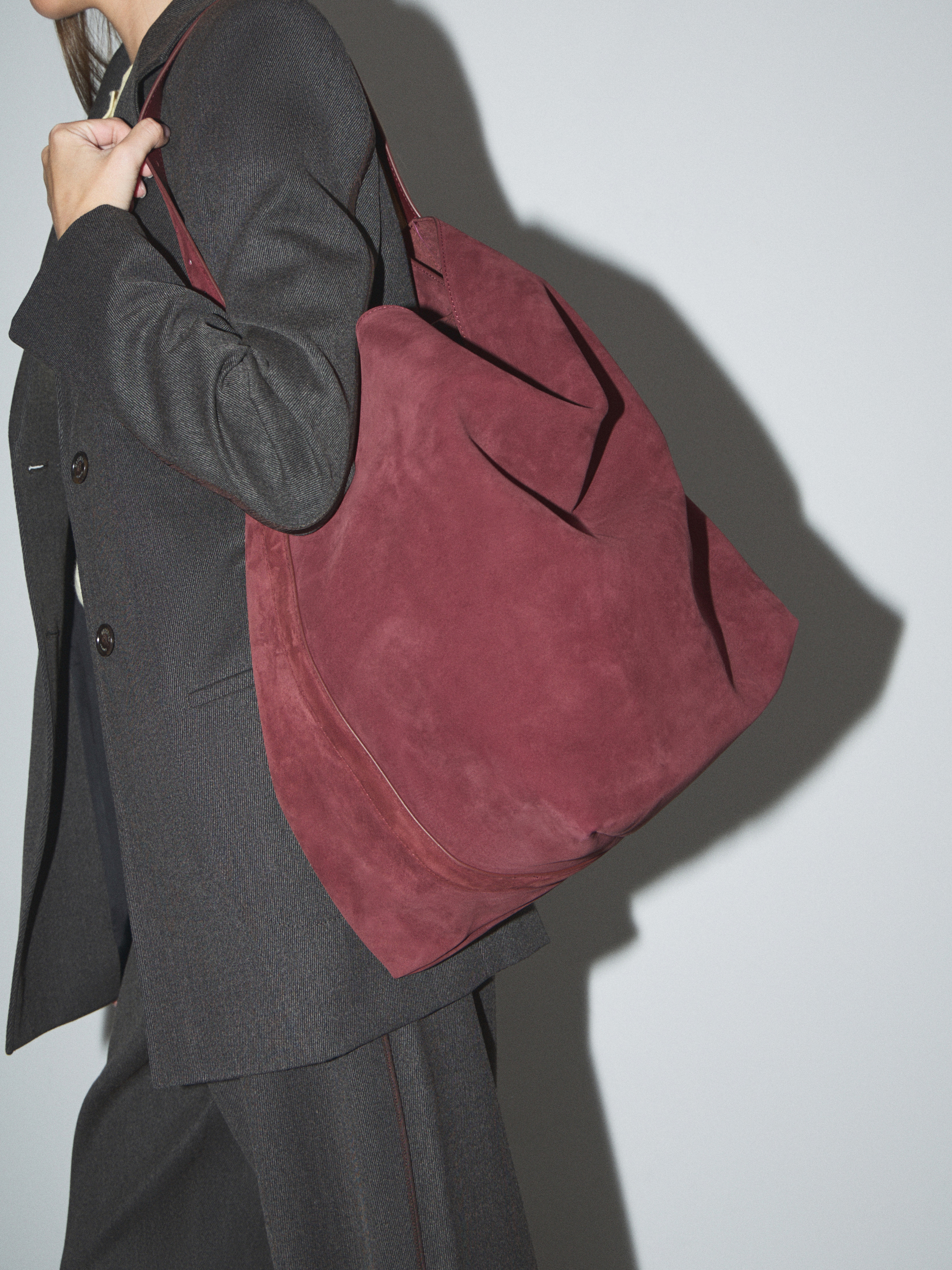 Женский шоппер MAISON DAVID 4856198, бордовый