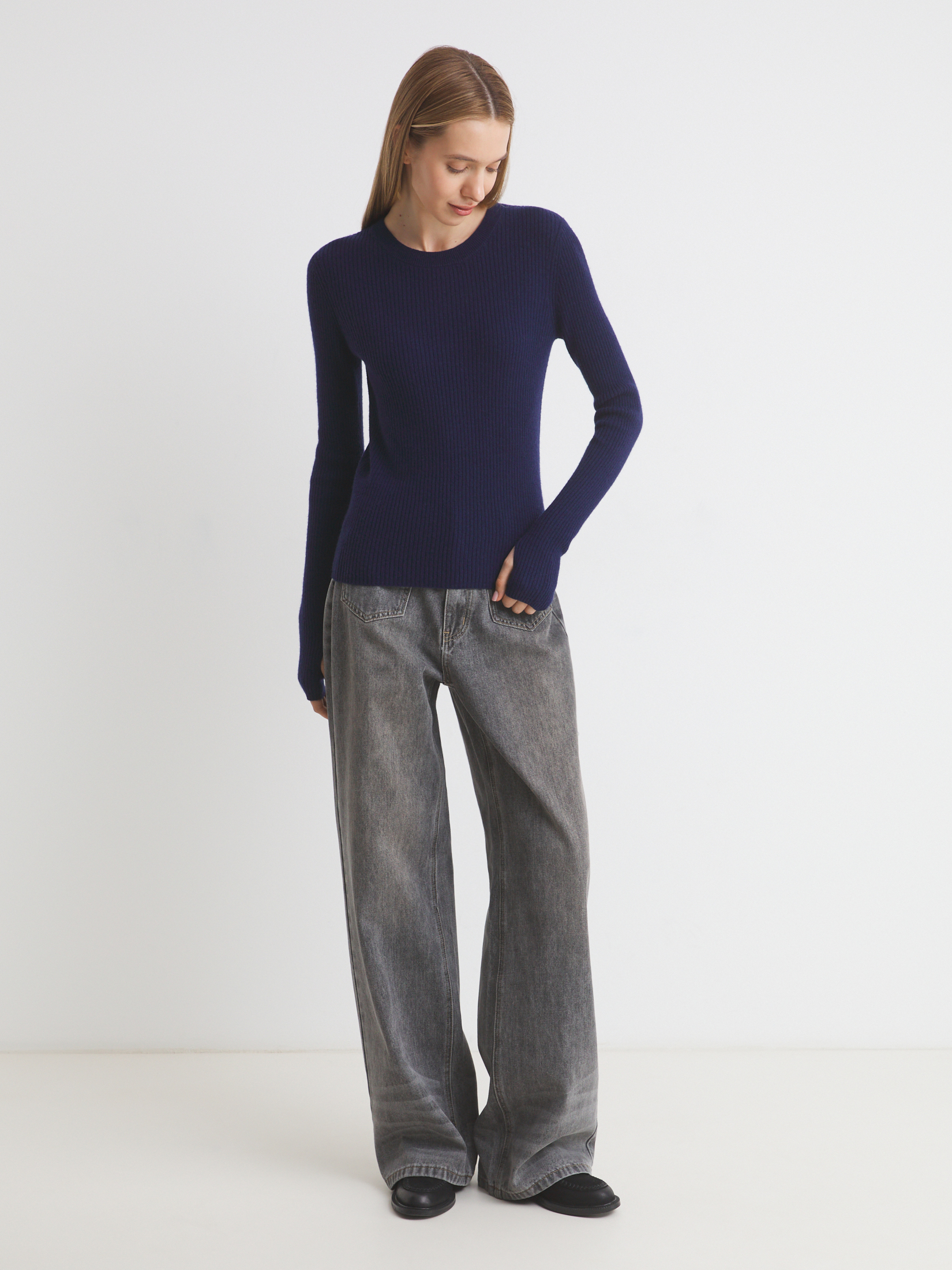 Женский джемпер MAISON DAVID 4536813, ночной синий