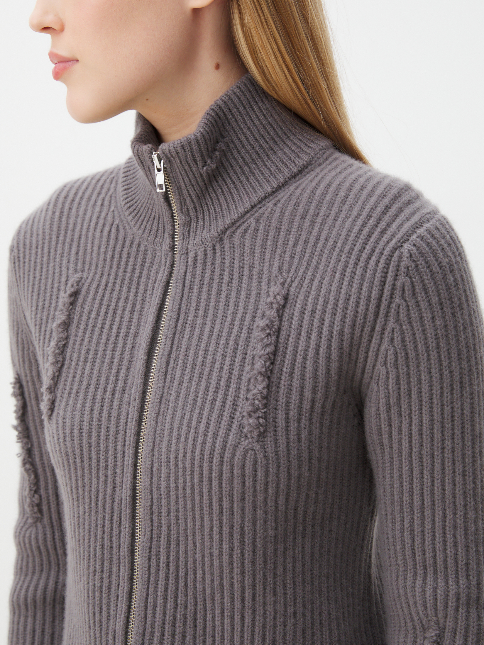 Женский кардиган MAISON DAVID 4351118, коричнево-серый