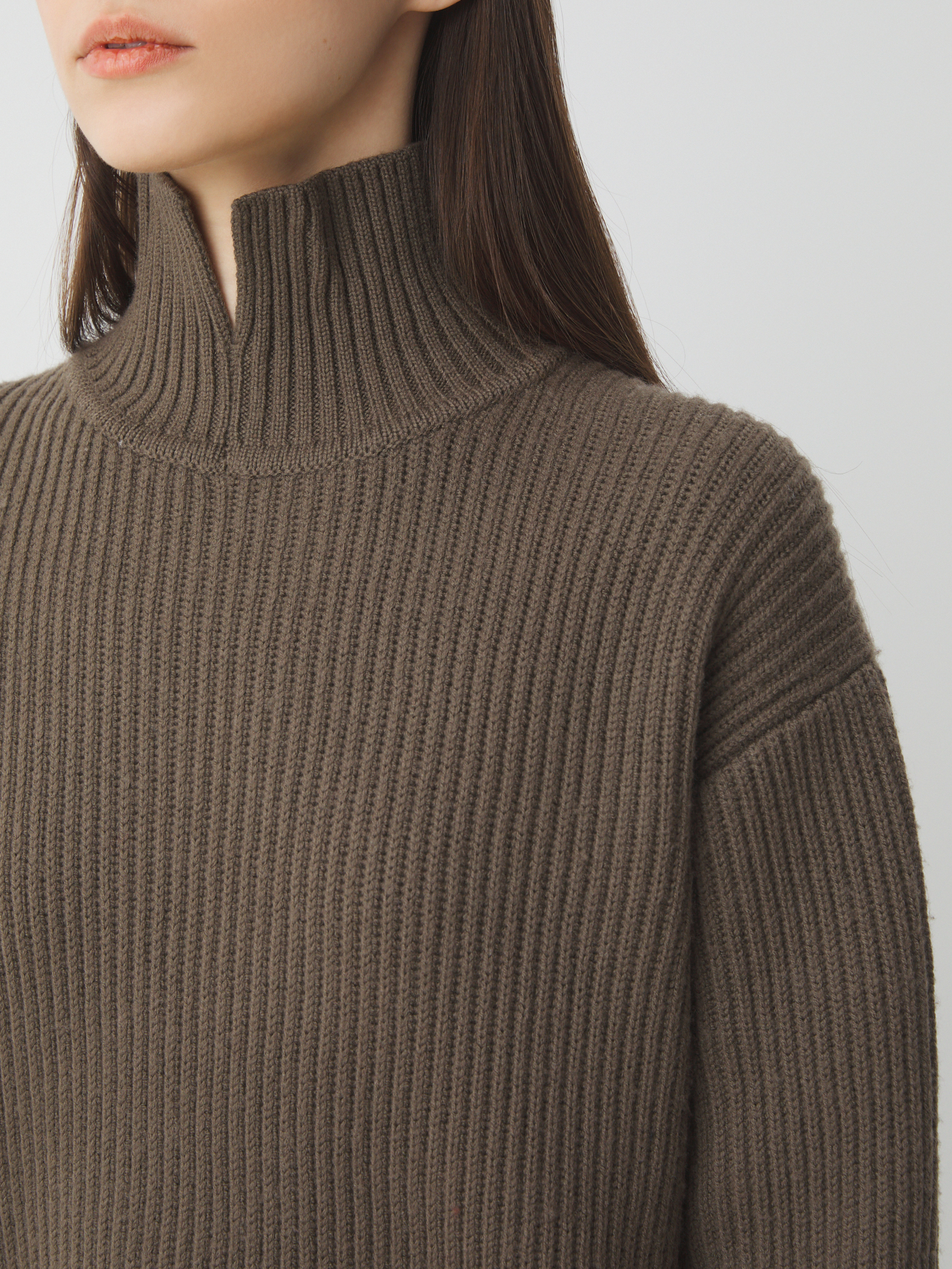 Женский свитер MAISON DAVID 4381894, зеленовато-коричневый