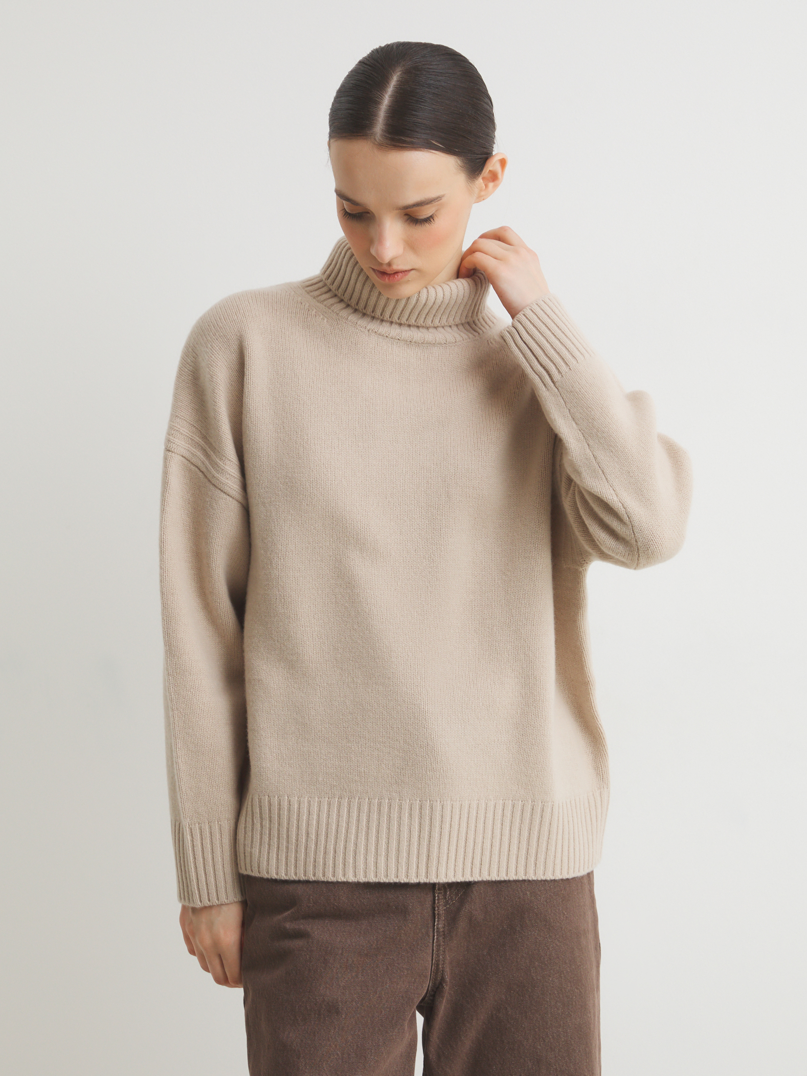 Женский свитер MAISON DAVID 4381793, серовато-бежевый