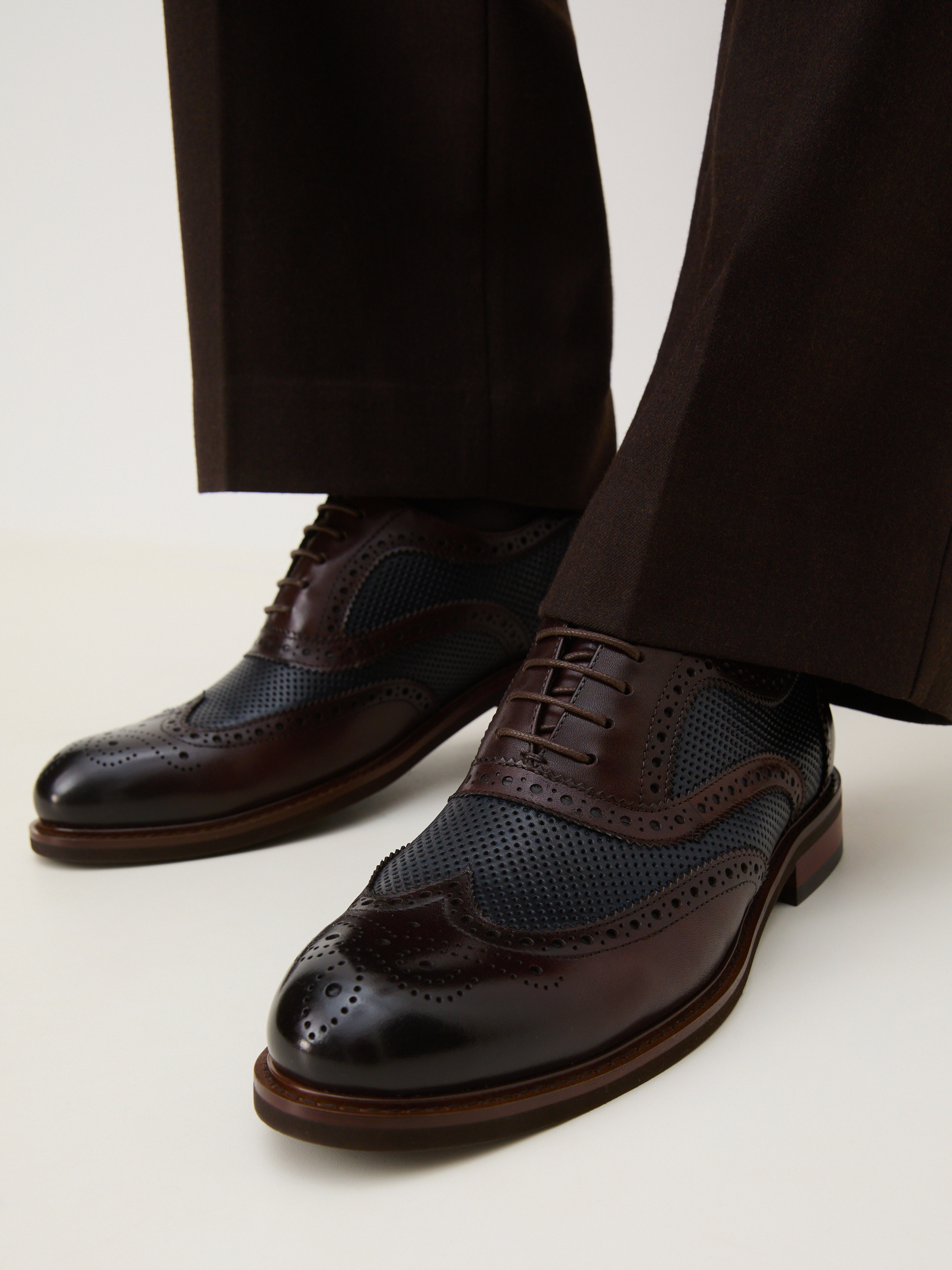 Мужские броги TENDANCE 4056600, темно-коричневый