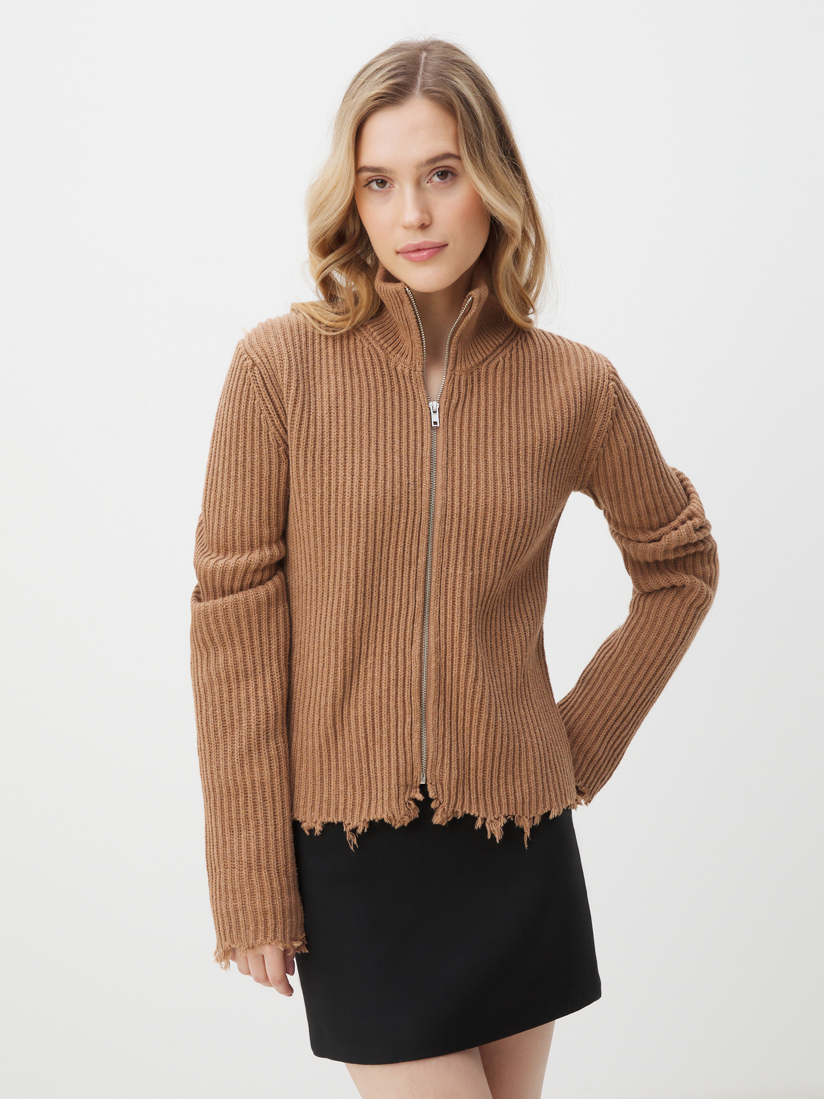 Женский кардиган MAISON DAVID 4449926, бежево-коричневый