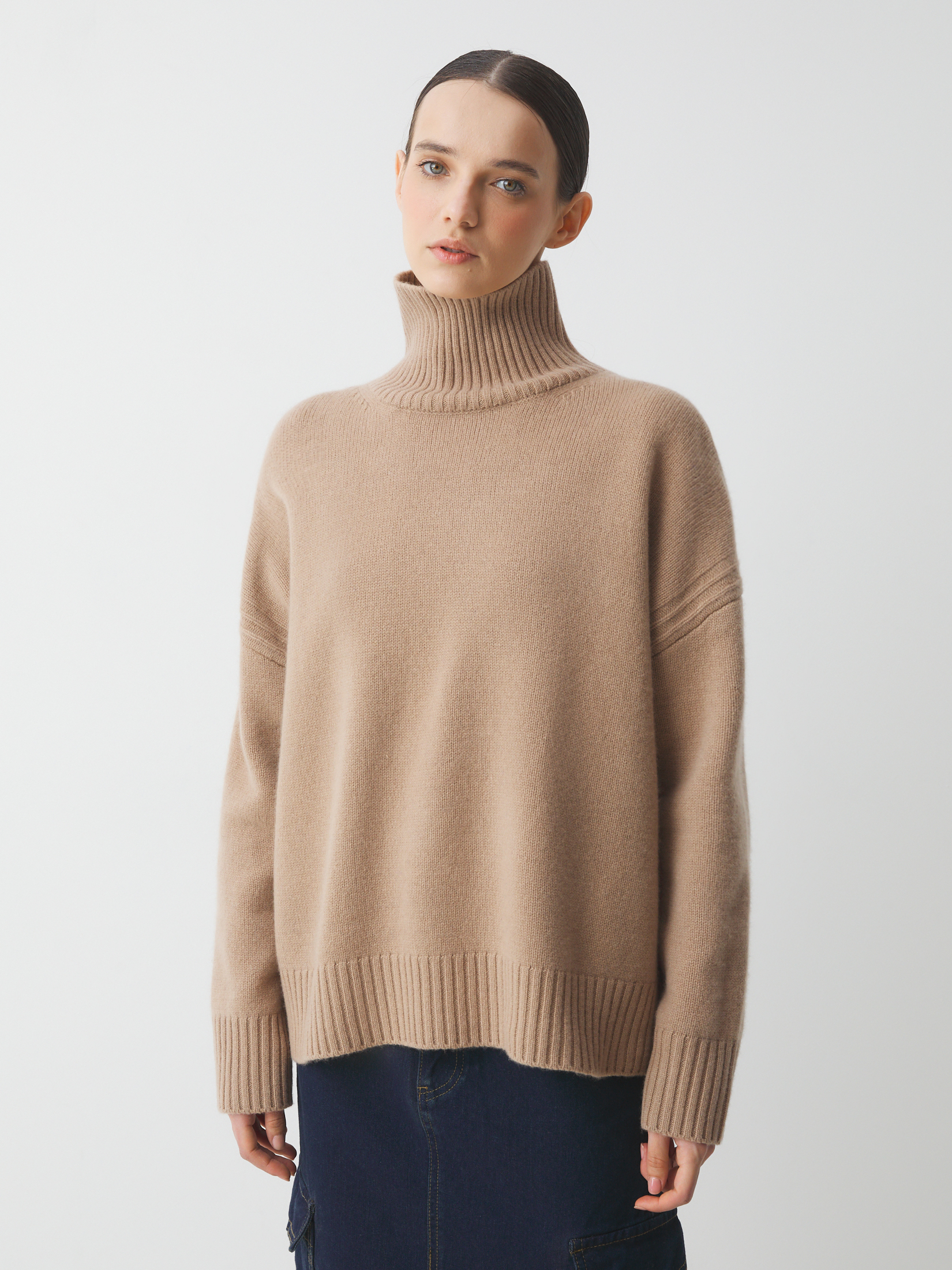 Женский свитер MAISON DAVID 4381808, темно-бежевый