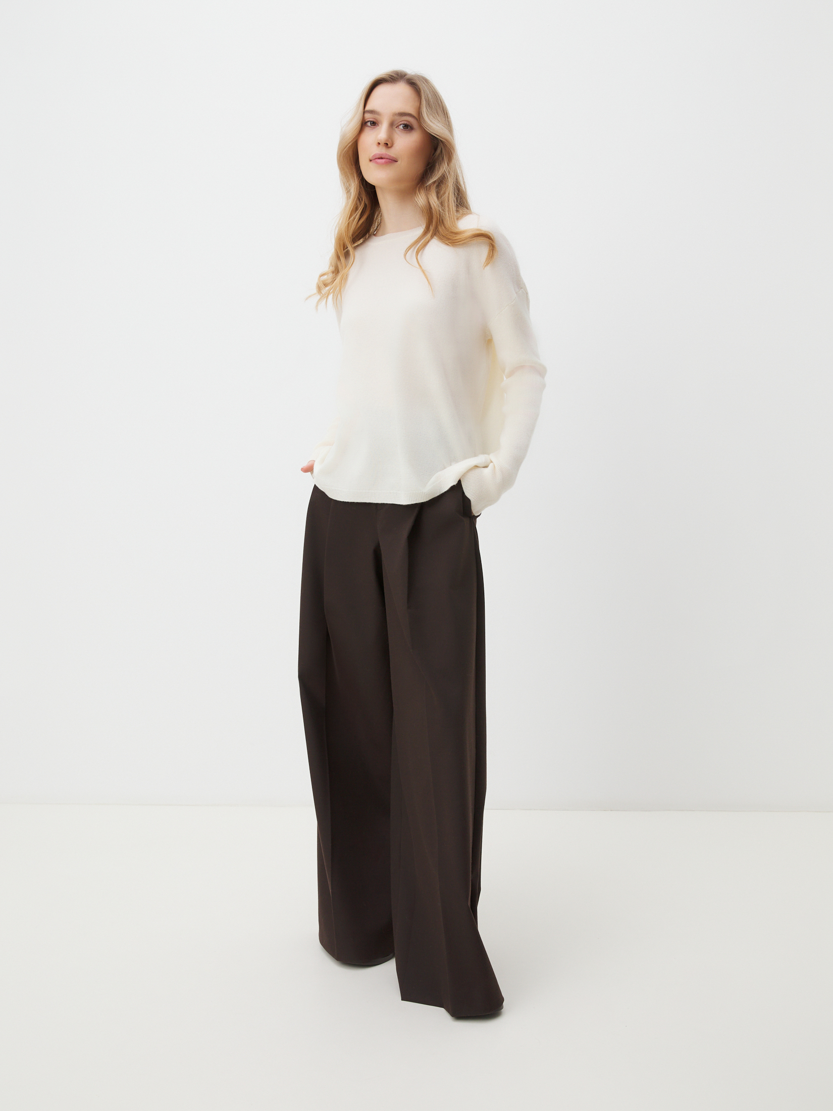 Женский джемпер MAISON DAVID 4451194, молочно-белый