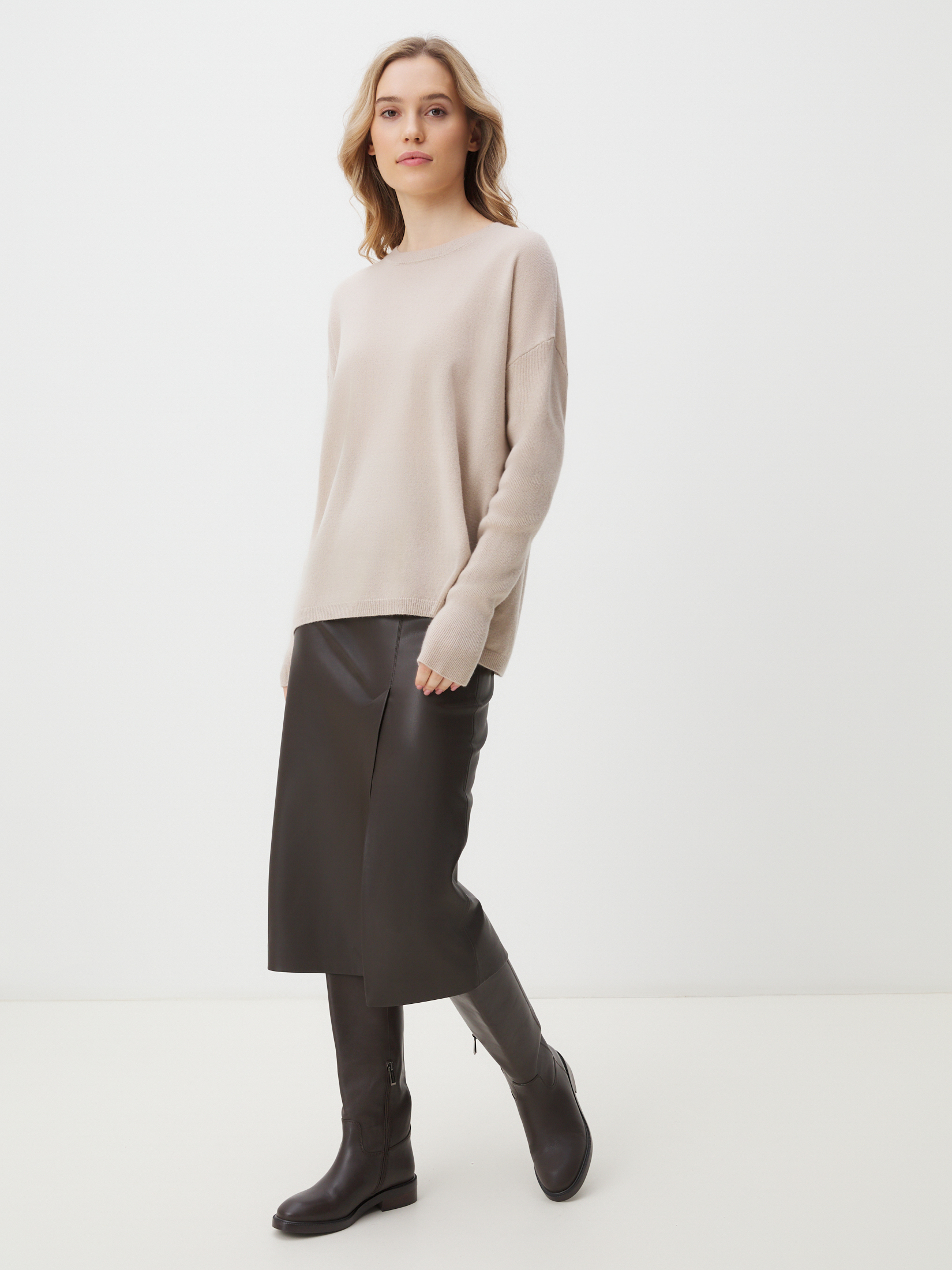 Женский джемпер MAISON DAVID 4451206, пыльно-бежевый