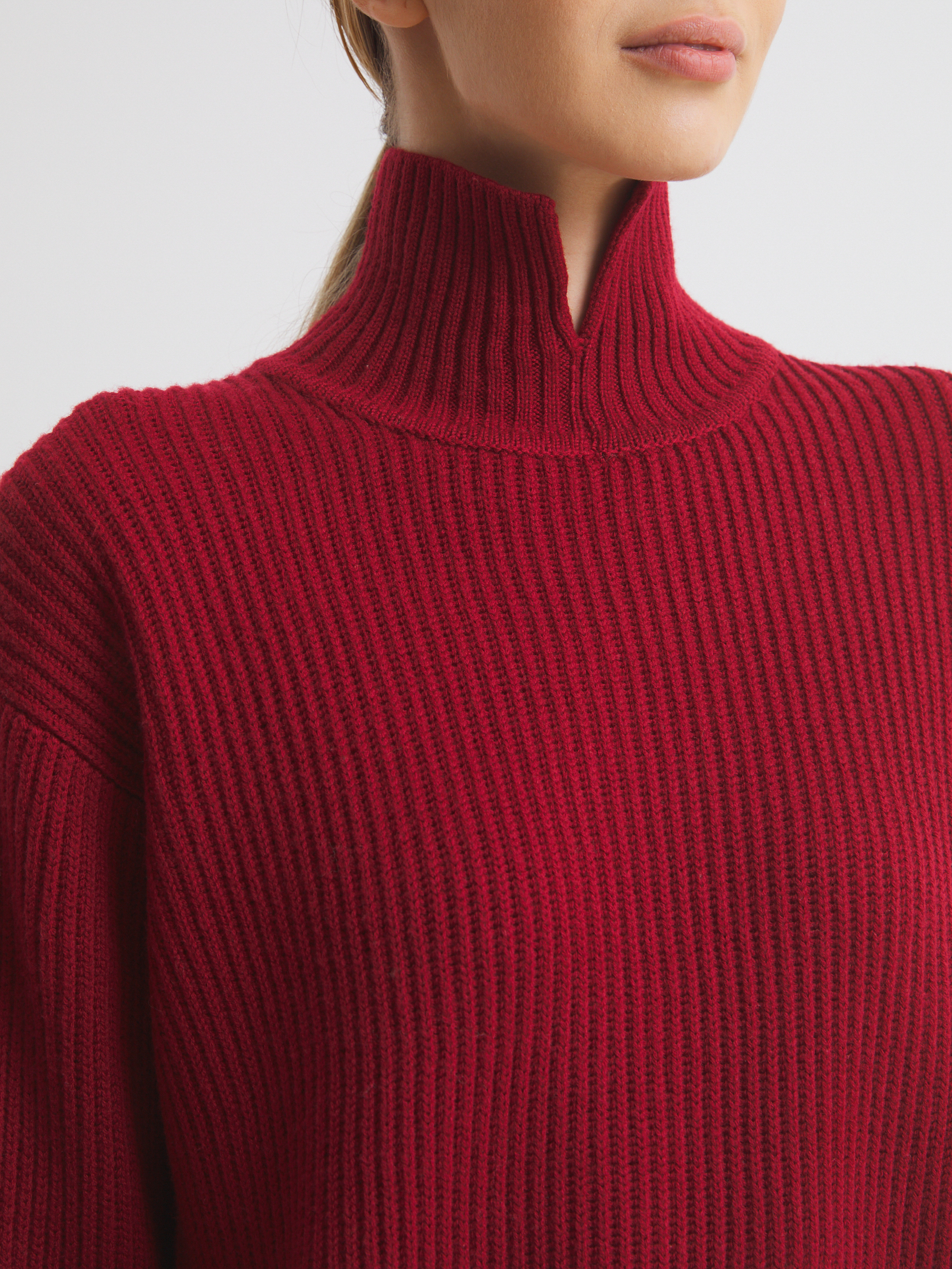 Женский свитер MAISON DAVID 4381879, вишневый