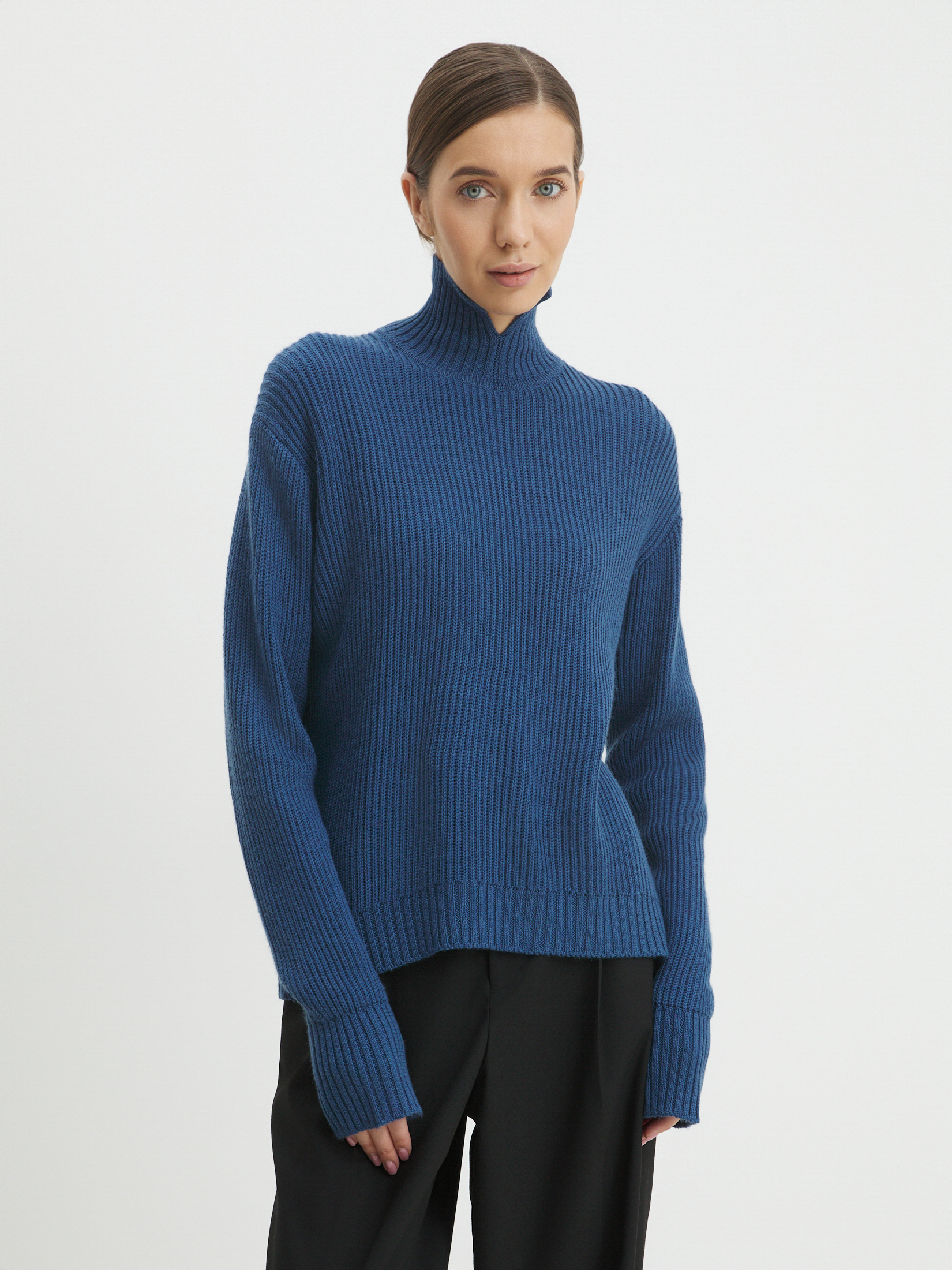 Женский свитер MAISON DAVID 4406525, синий