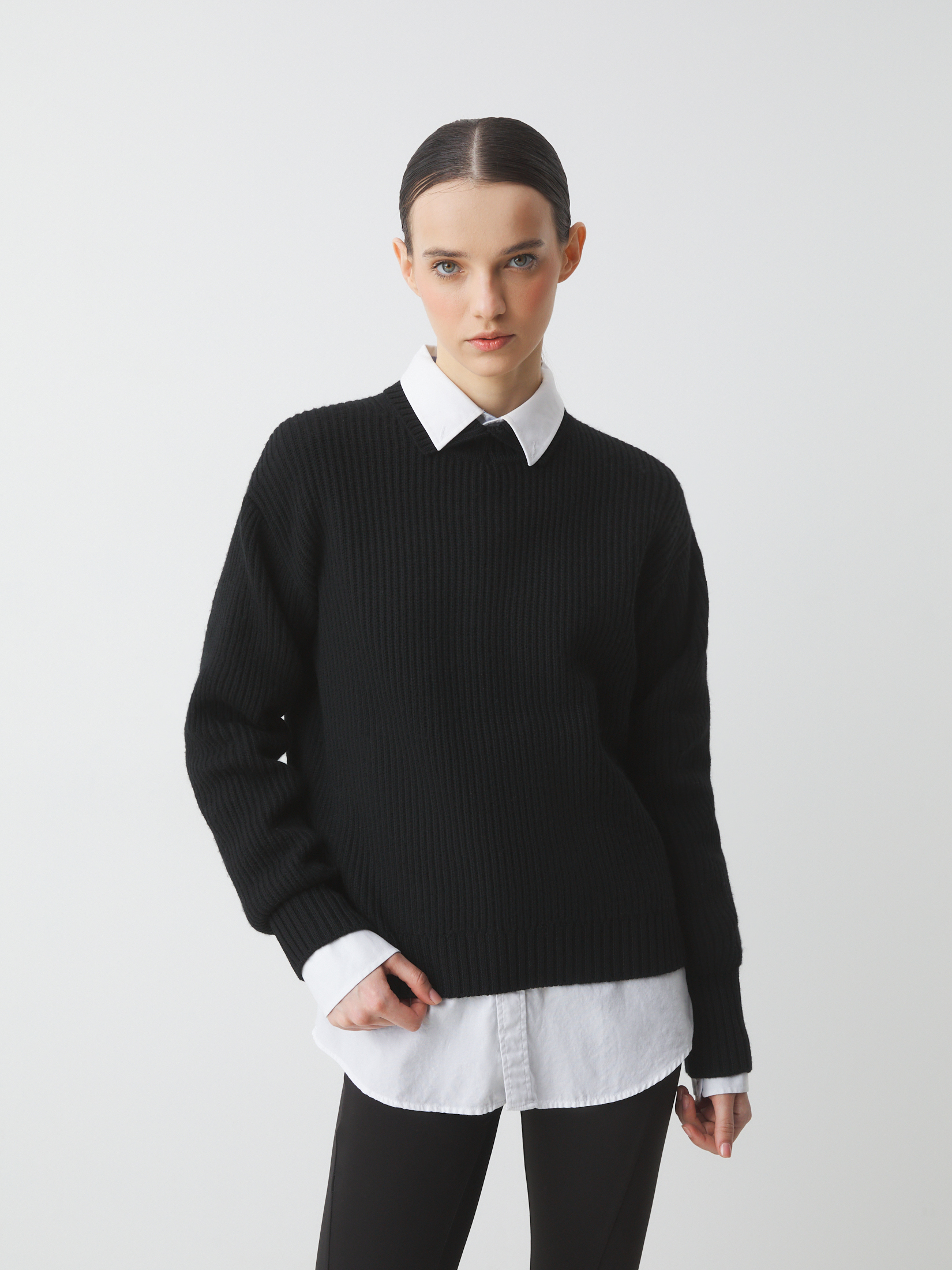 Женский свитер MAISON DAVID 4381829, черный