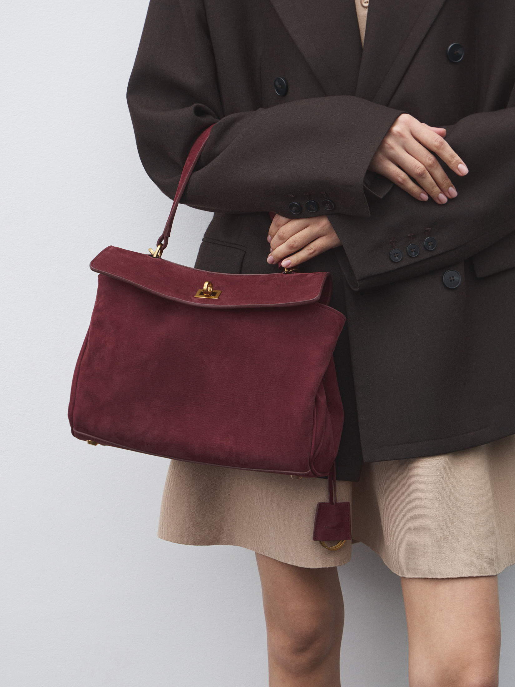 Женская сумка MAISON DAVID 4918886, бордовый