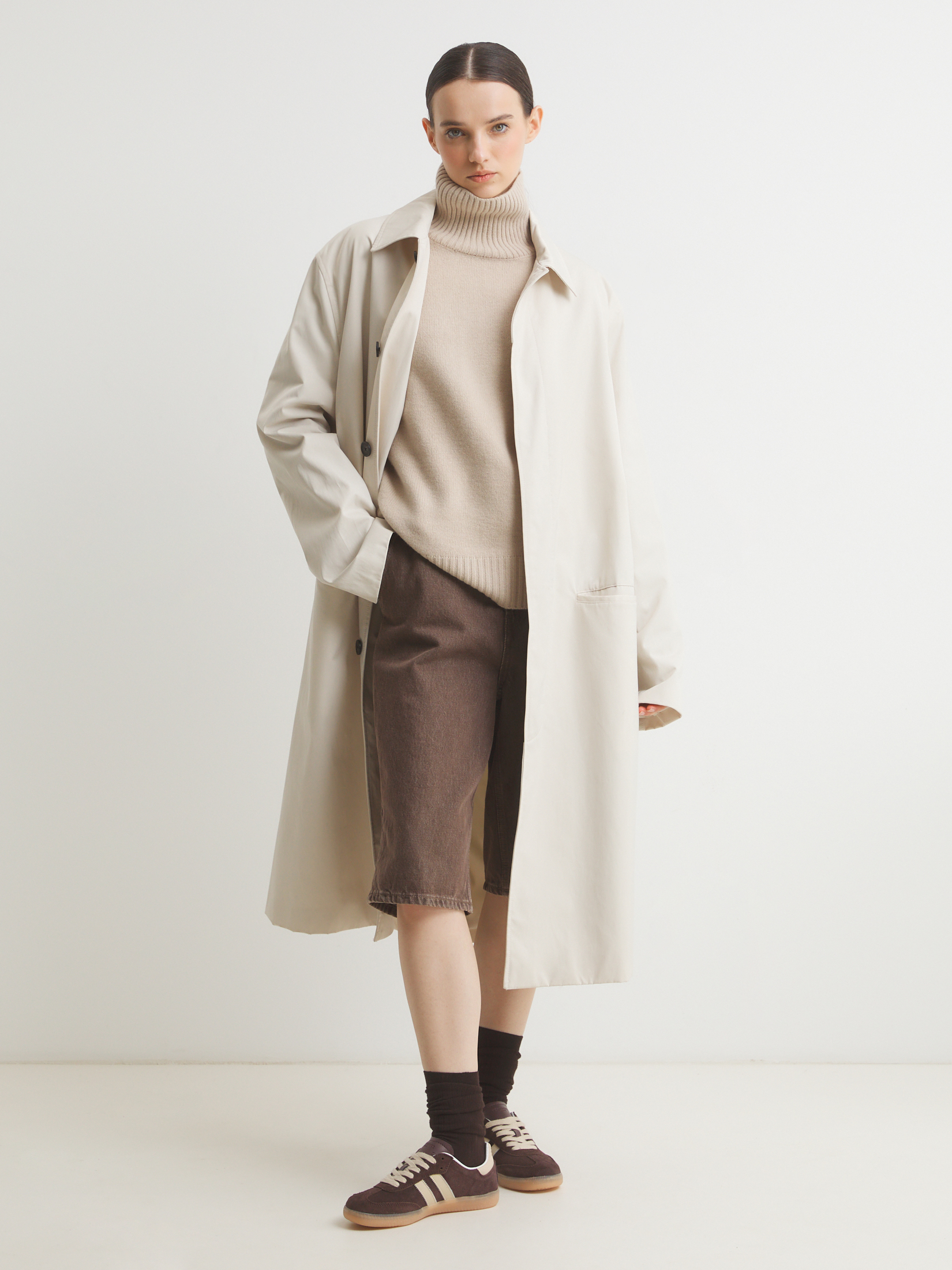 Женский свитер MAISON DAVID 4381793, серовато-бежевый