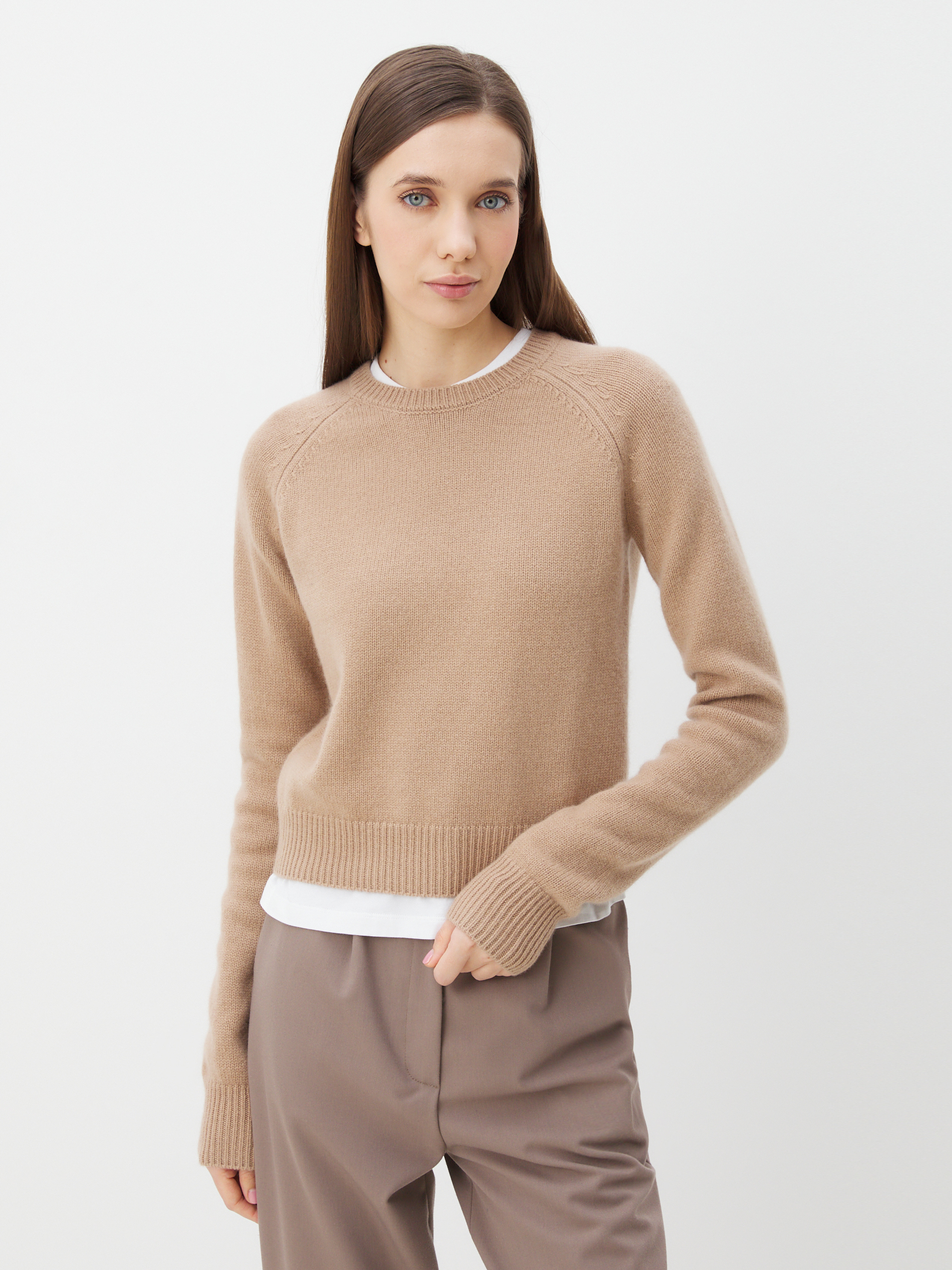 Женский джемпер MAISON DAVID 4406737, темно-бежевый