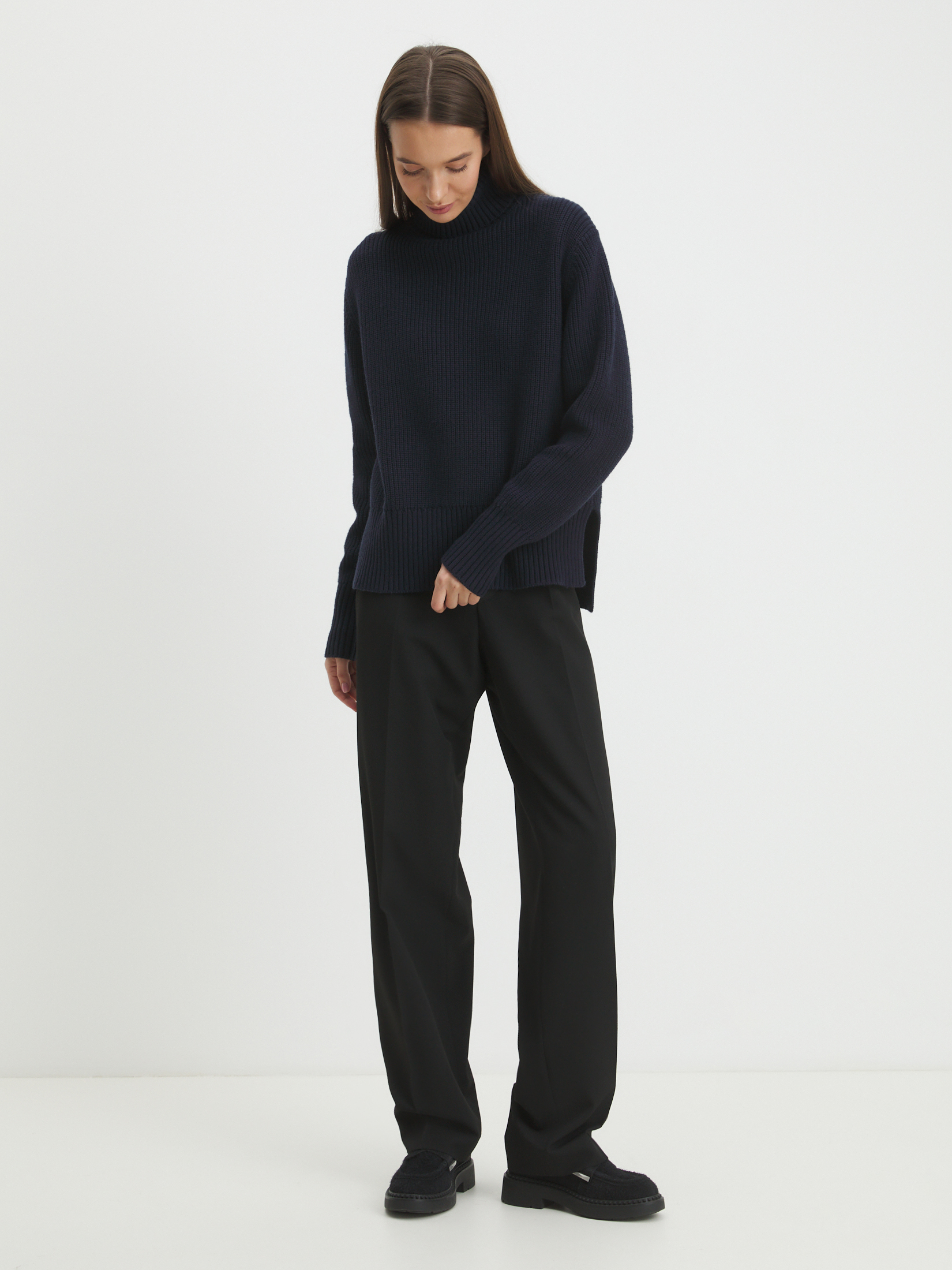 Женский свитер MAISON DAVID 4450948, ночной синий