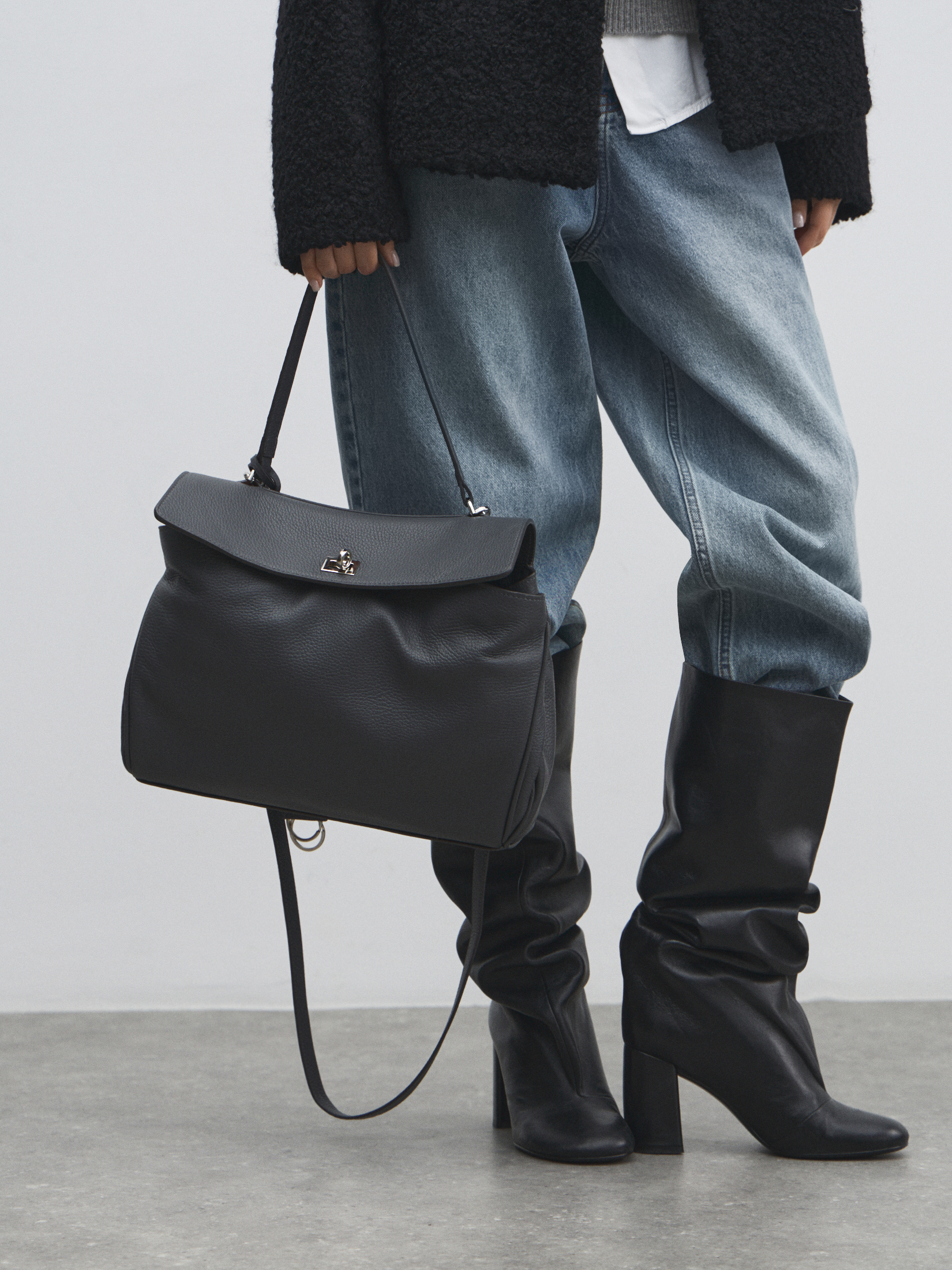 Женская сумка MAISON DAVID 4911253, графитовый