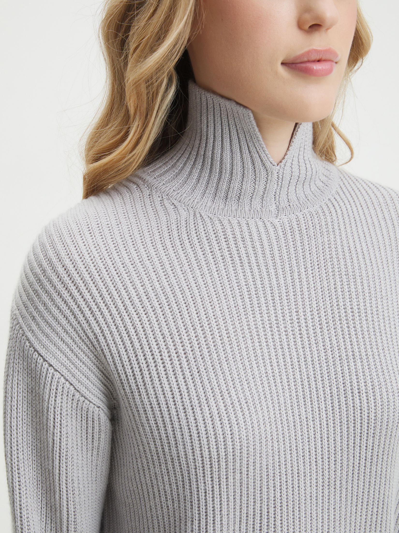 Женский свитер MAISON DAVID 4406574, светло-серый