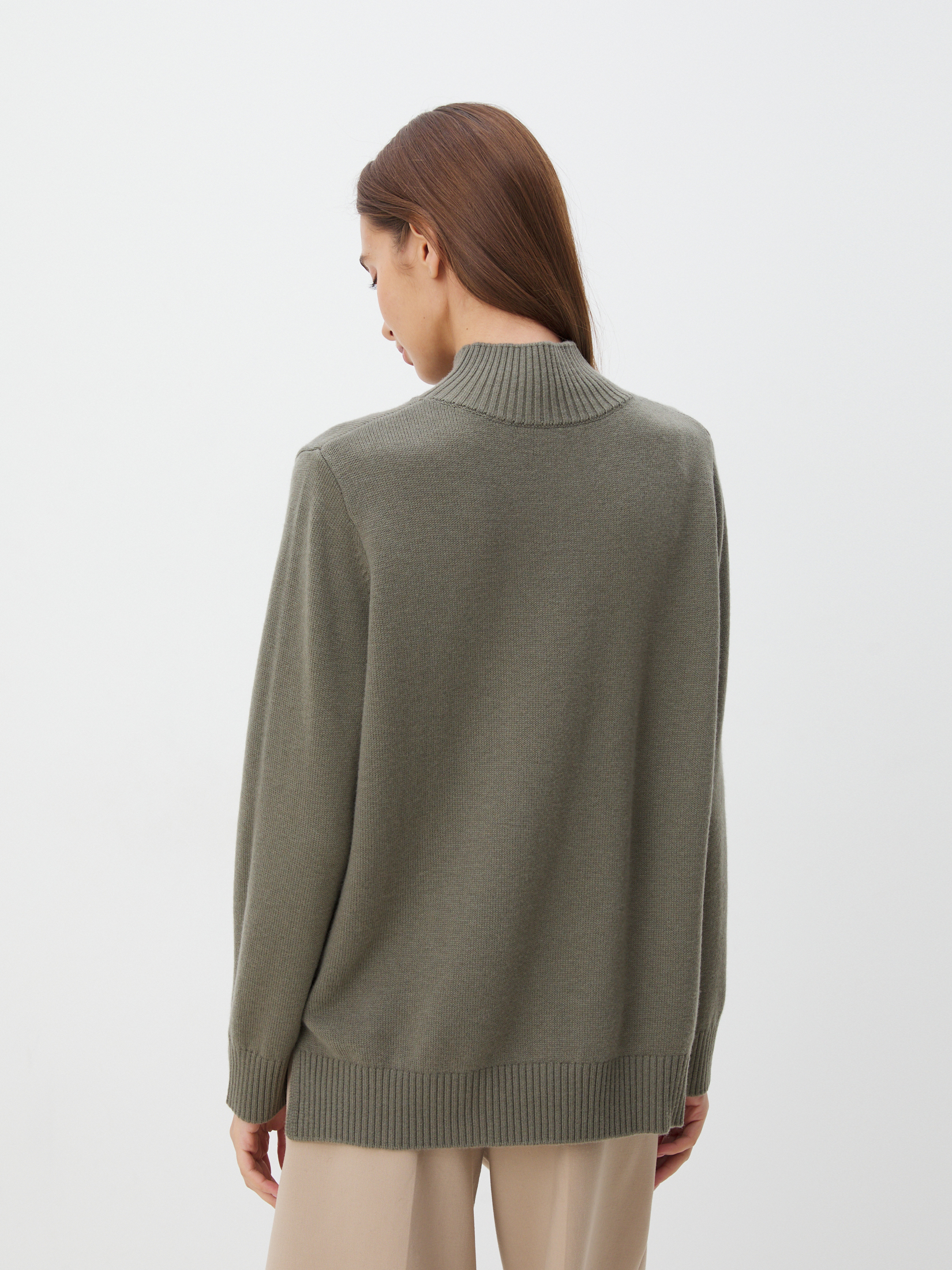 Женский свитер MAISON DAVID 4332199, серо-зеленый