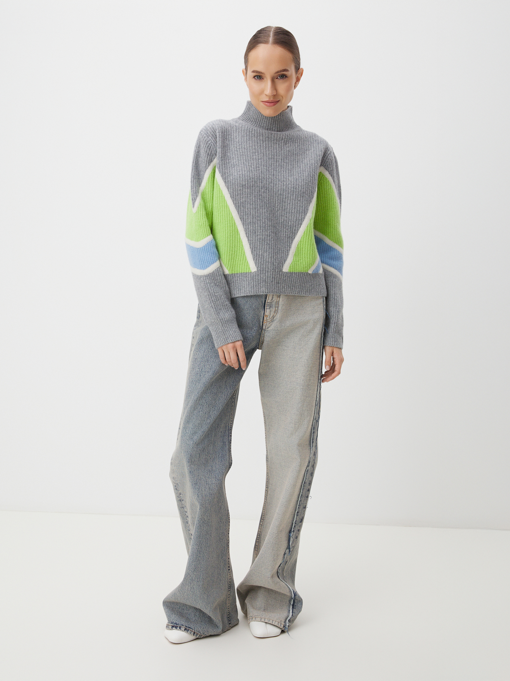 Женский свитер MAISON DAVID 3841770, серый