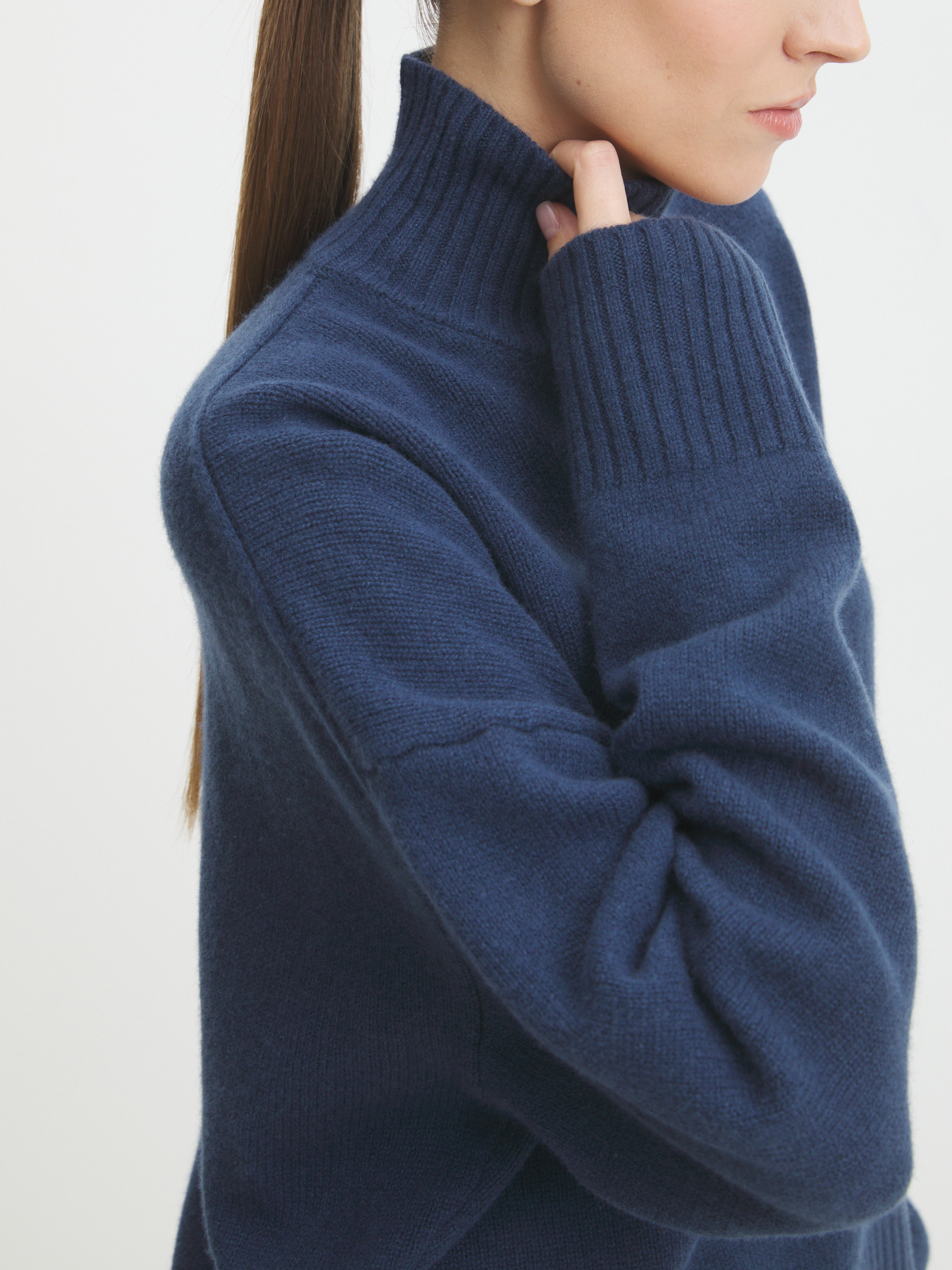 Женский свитер MAISON DAVID 4450007, серо-синий