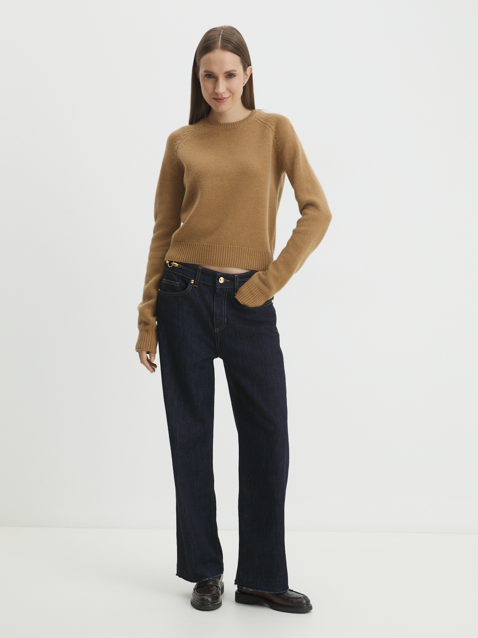 Женский джемпер MAISON DAVID 4406814, бежево-коричневый