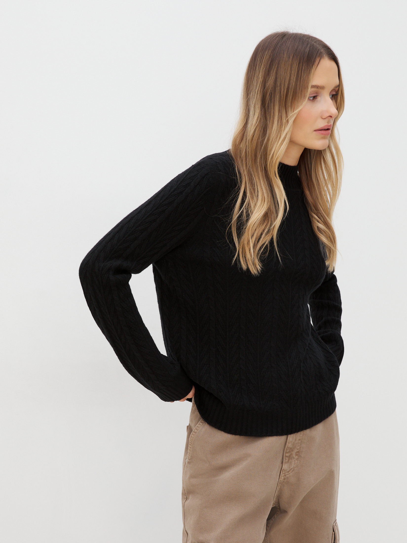 Женский свитер MAISON DAVID 4332527, черный