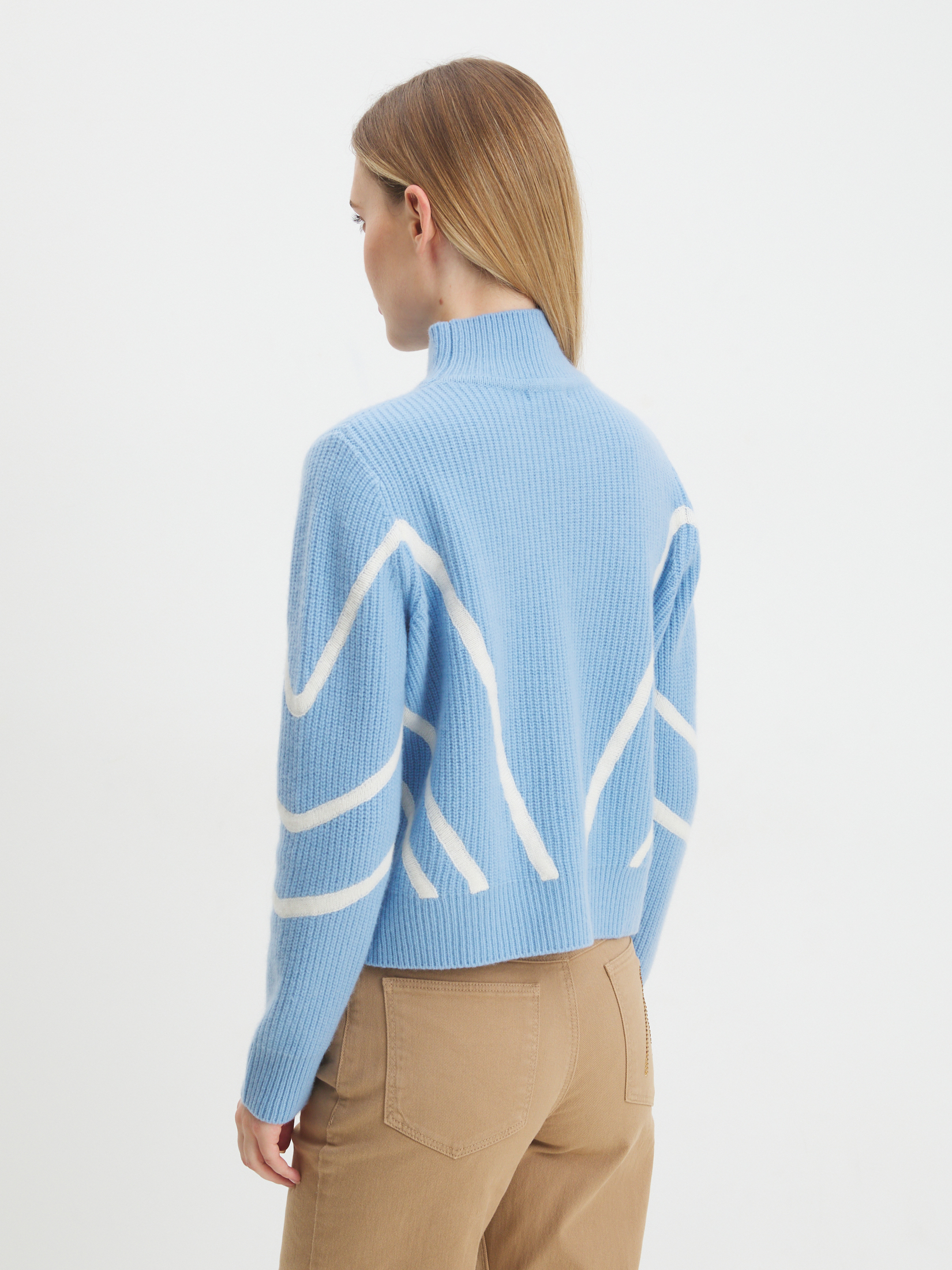 Женский свитер MAISON DAVID 3841782, голубой