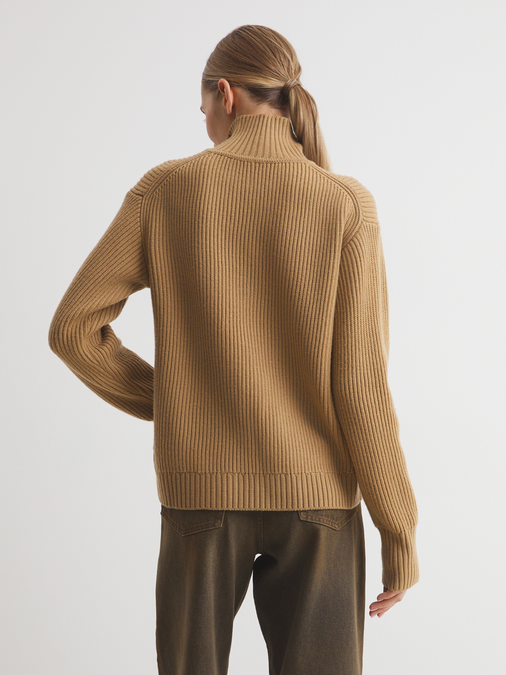 Женский свитер MAISON DAVID 4381864, темно-бежевый