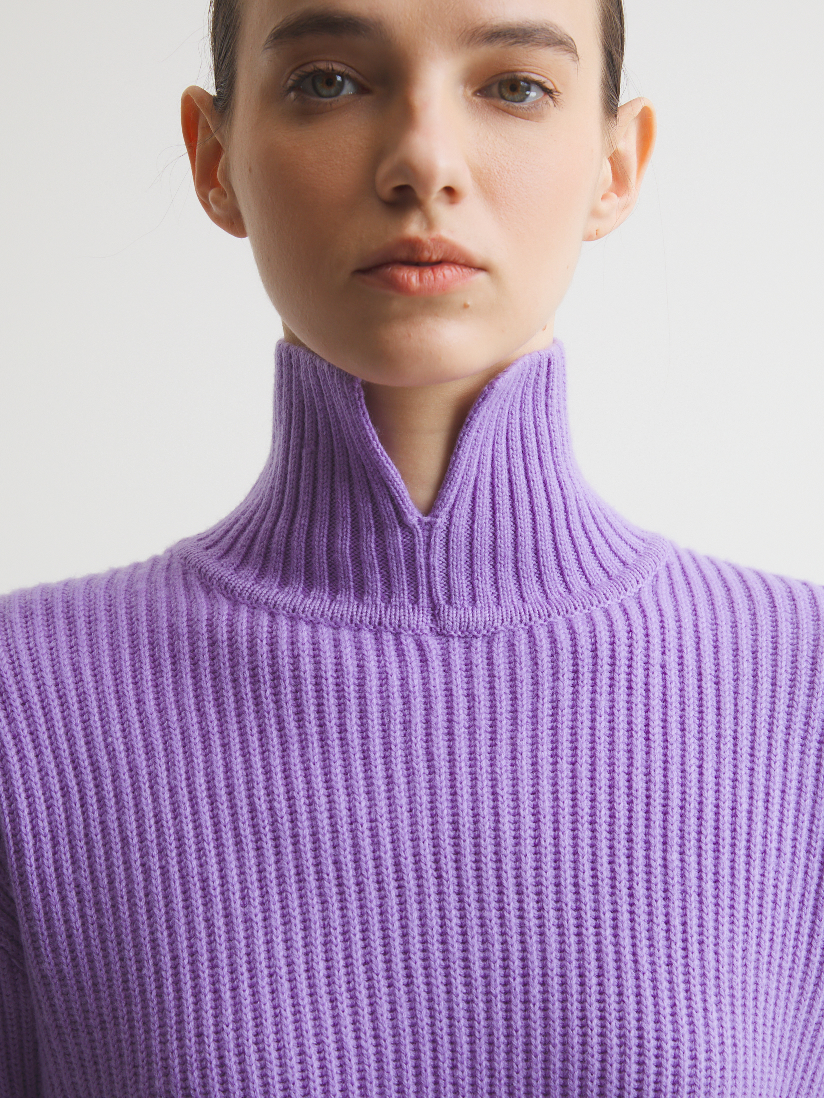 Женский свитер MAISON DAVID 4381874, сиреневый