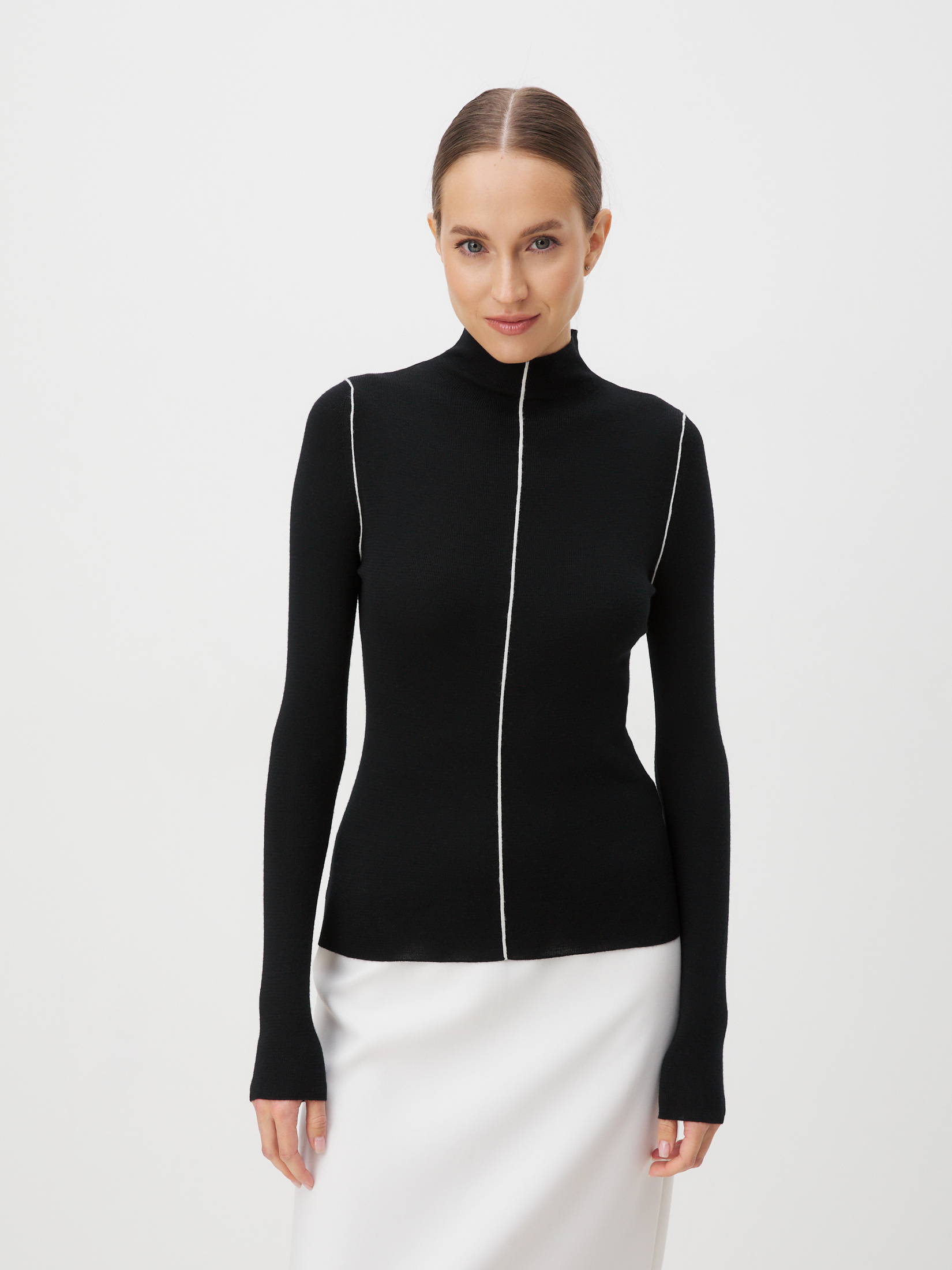 Женская водолазка MAISON DAVID 4090158, черный