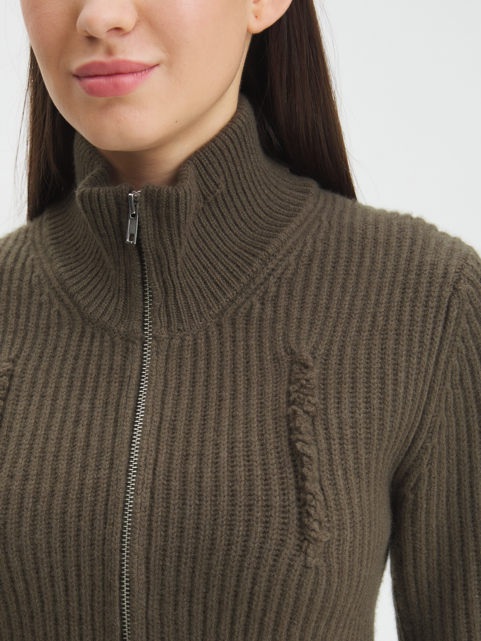 Женский кардиган MAISON DAVID 4351097, хаки