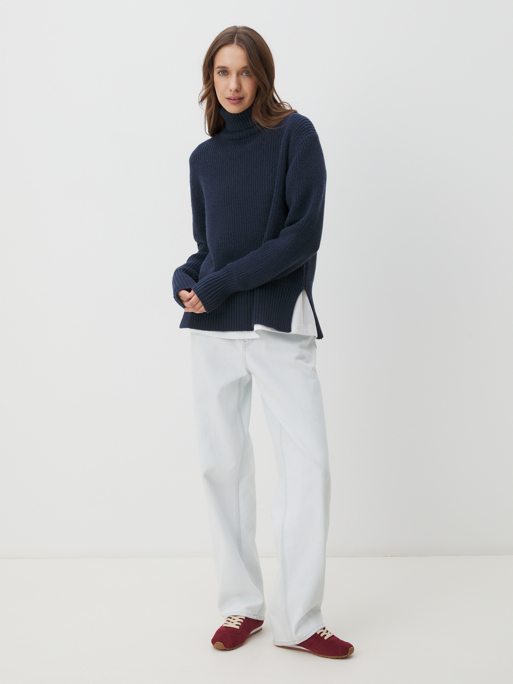 Женский свитер MAISON DAVID 4450941, темно-синий