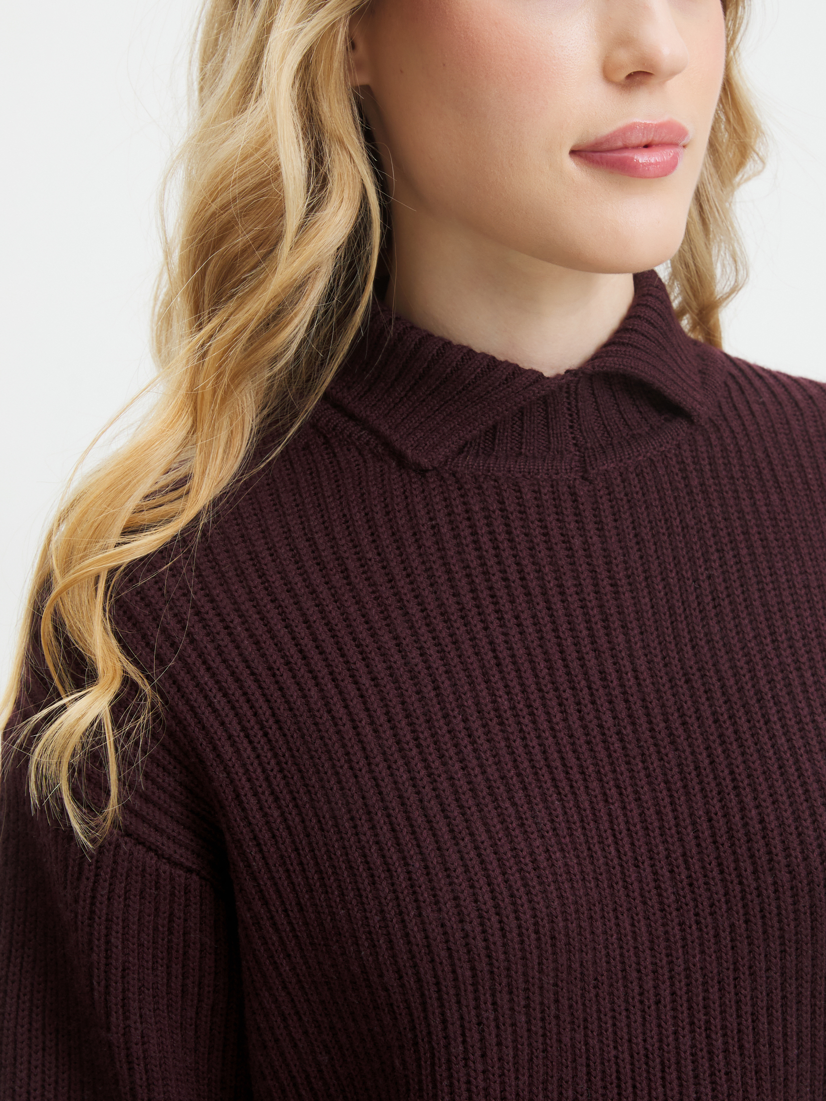 Женский свитер MAISON DAVID 4406560, каштановый