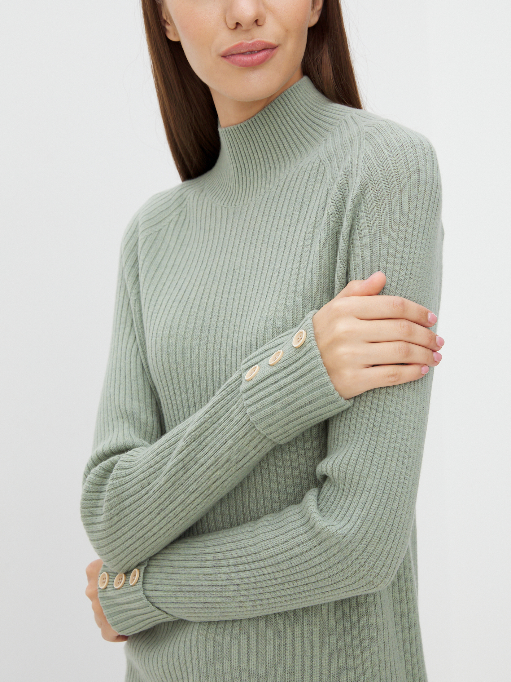 Женский свитер MAISON DAVID 4332326, серовато-зеленый