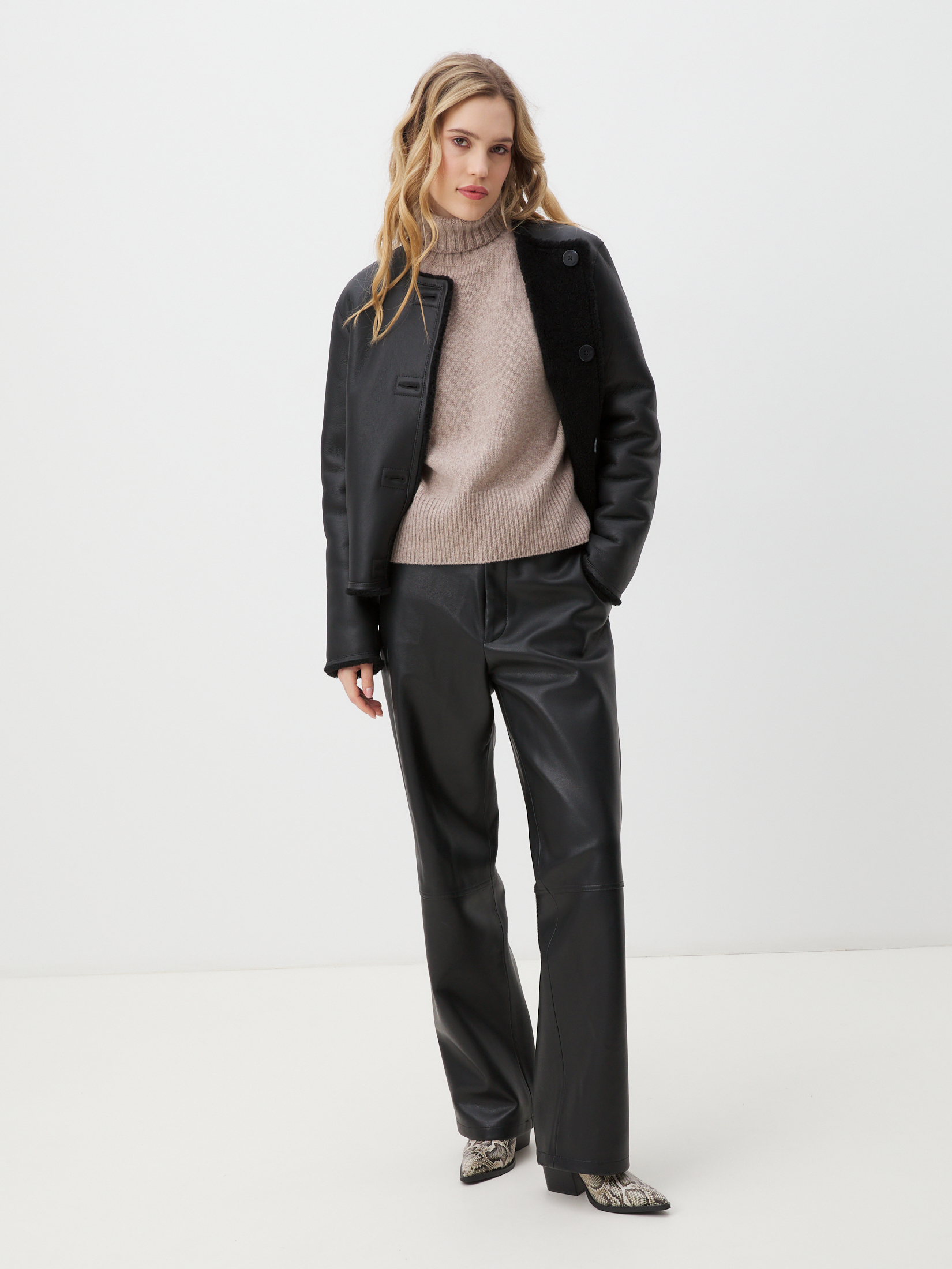 Женский свитер MAISON DAVID 4406659, коричнево-бежевый