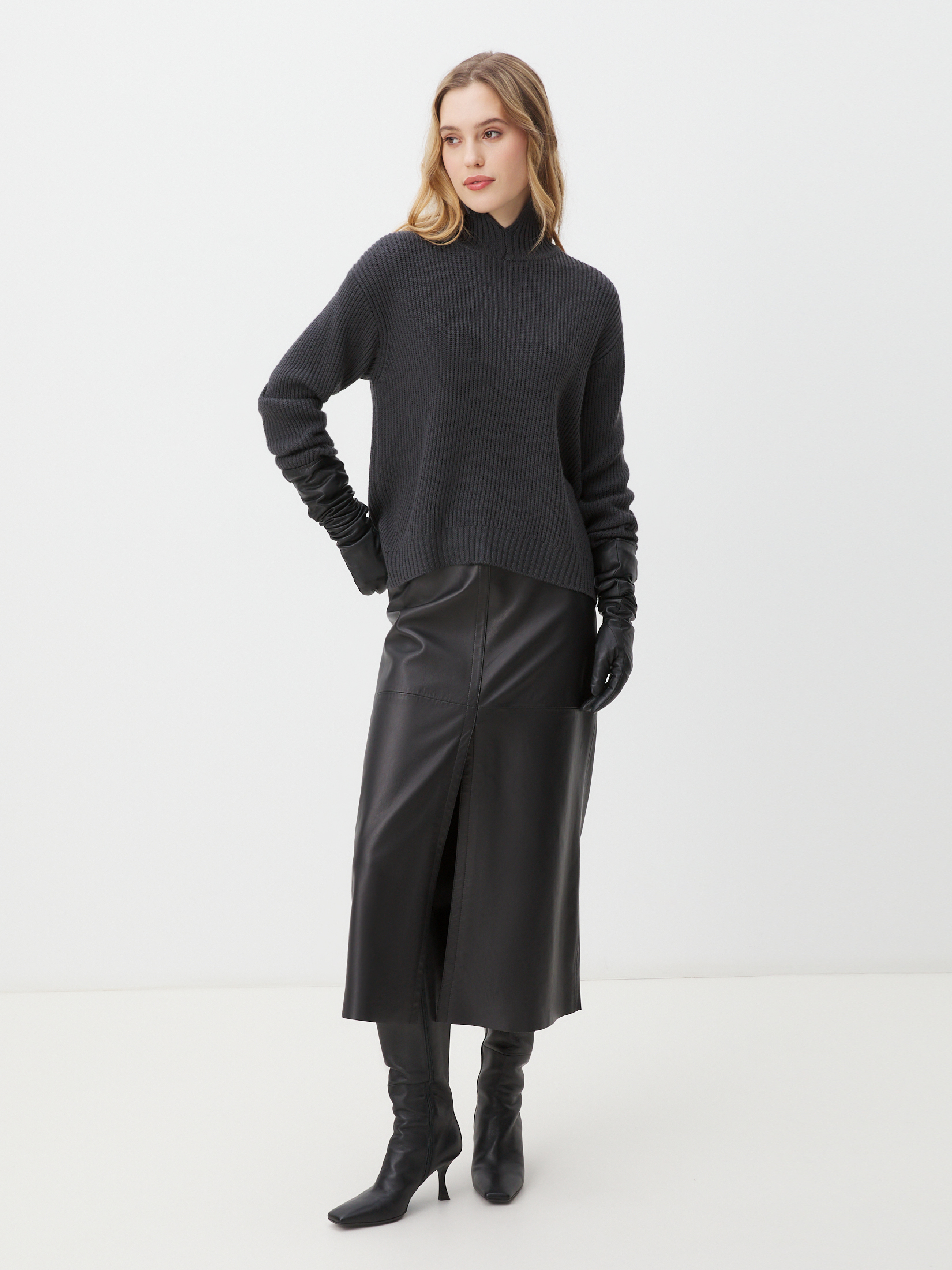 Женский свитер MAISON DAVID 4406553, темно-серый