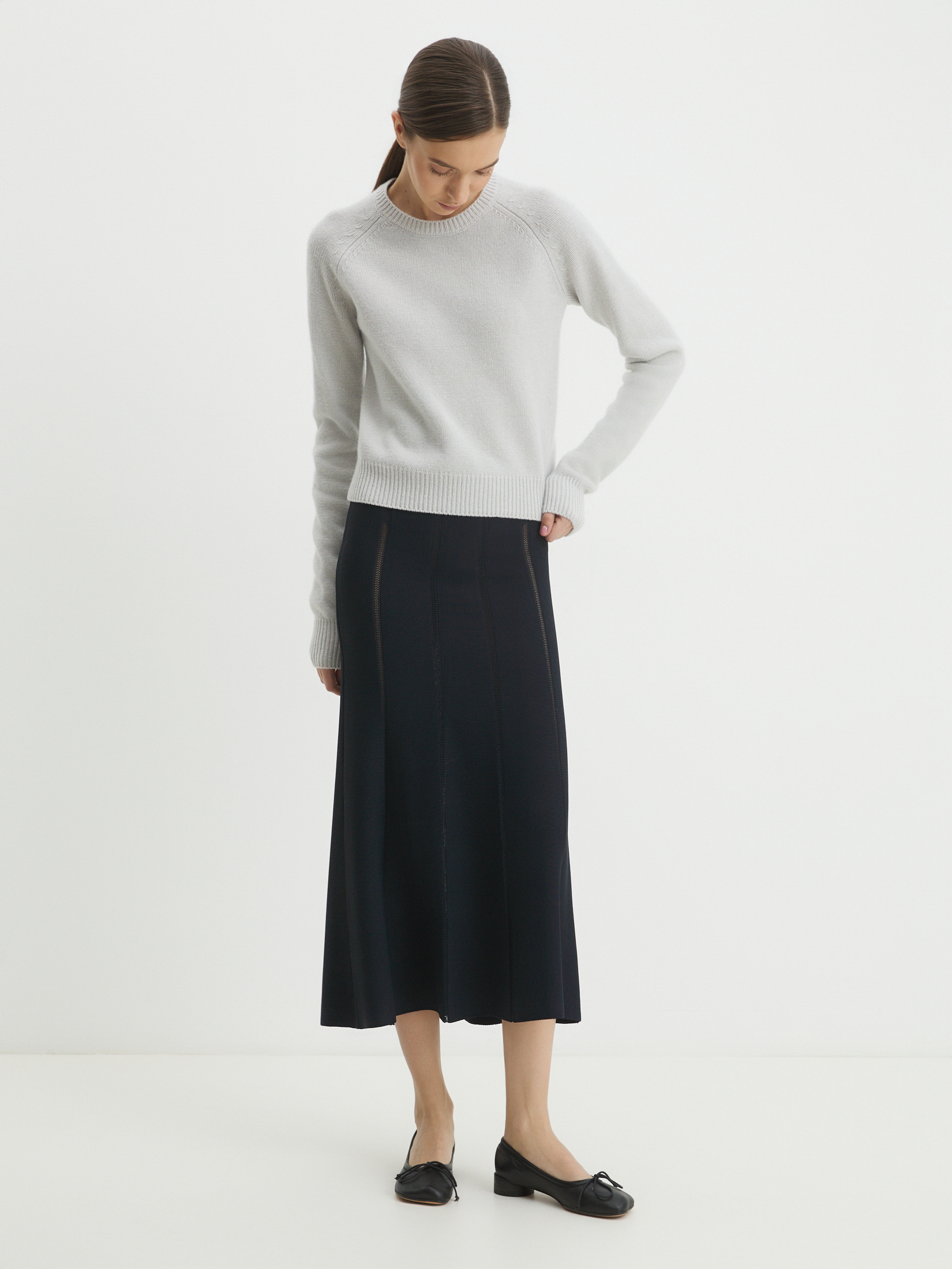 Женский джемпер MAISON DAVID 4406765, бледно-серый