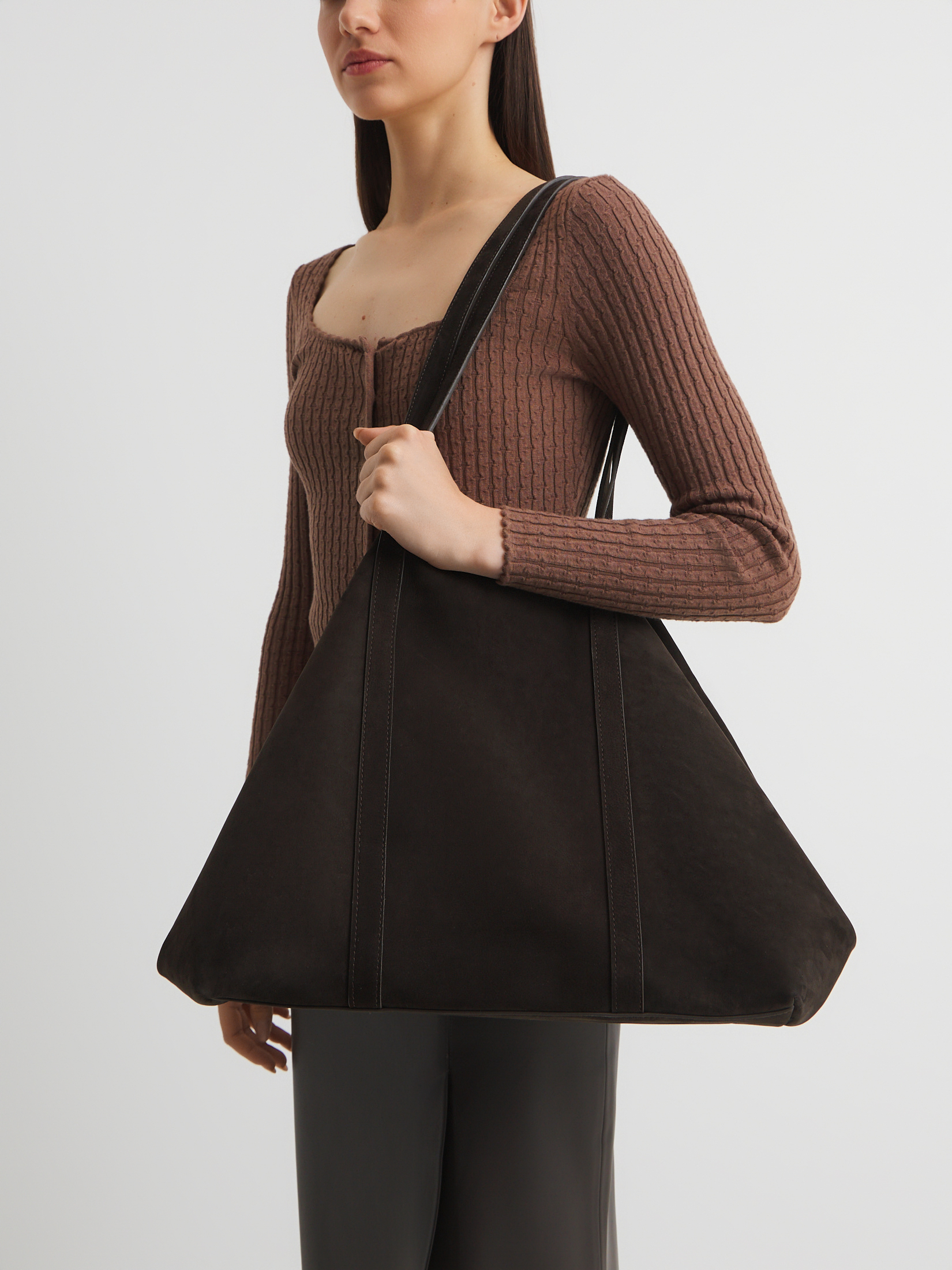 Женский шоппер MAISON DAVID 4730321, темно-коричневый