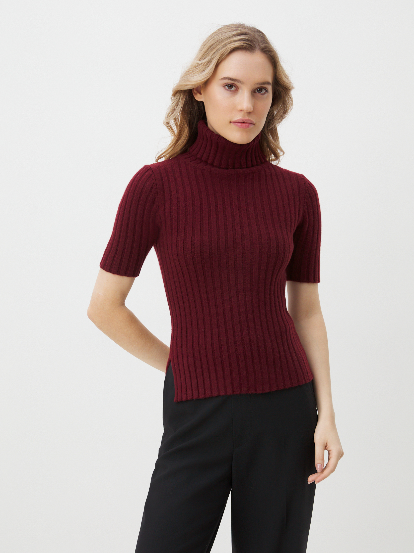 Женская водолазка MAISON DAVID 4450686, винный