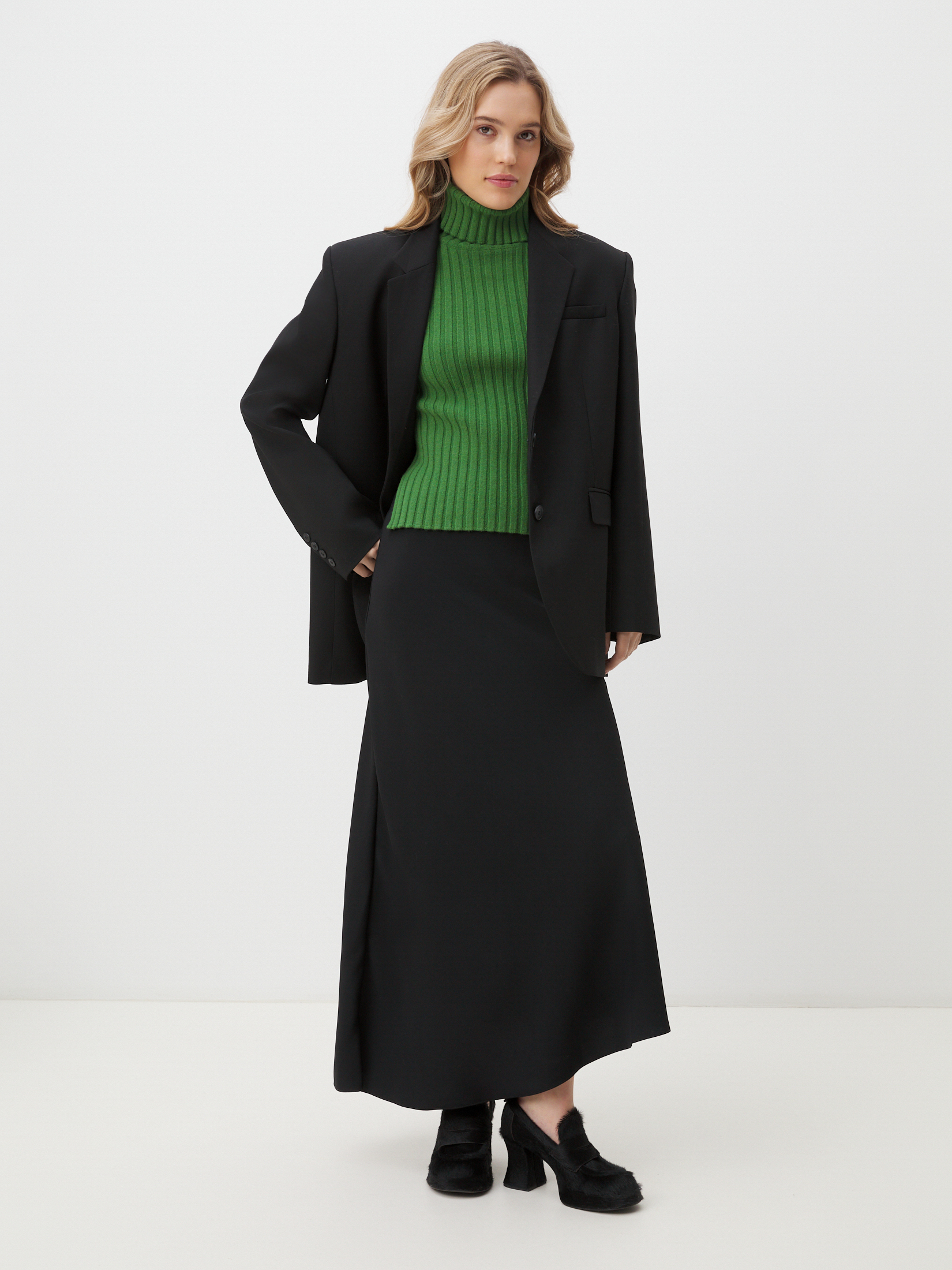 Женская водолазка MAISON DAVID 4450700, зеленый