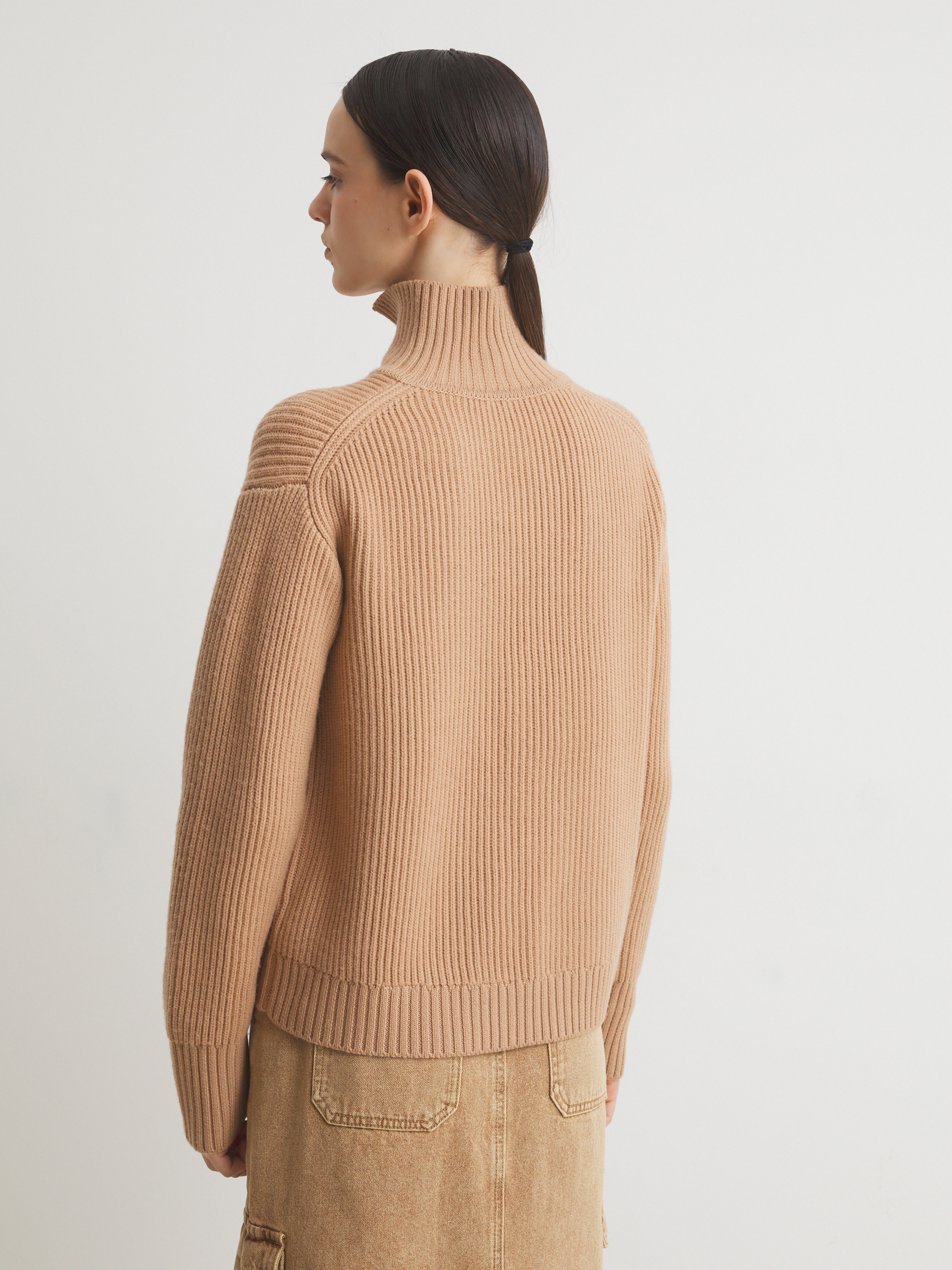 Женский свитер MAISON DAVID 4381854, бежевый