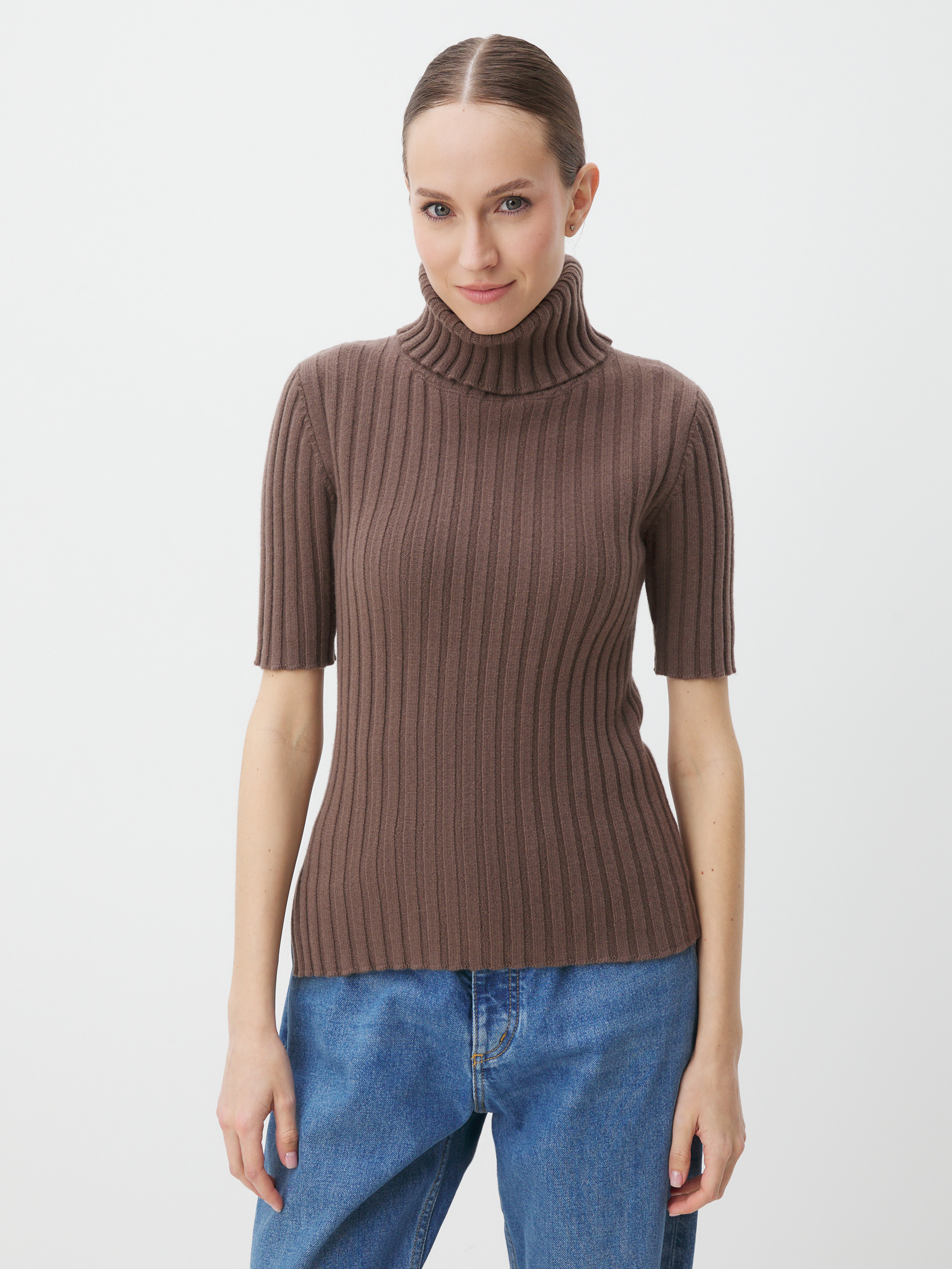 Женская водолазка MAISON DAVID 4450852, пыльно-коричневый