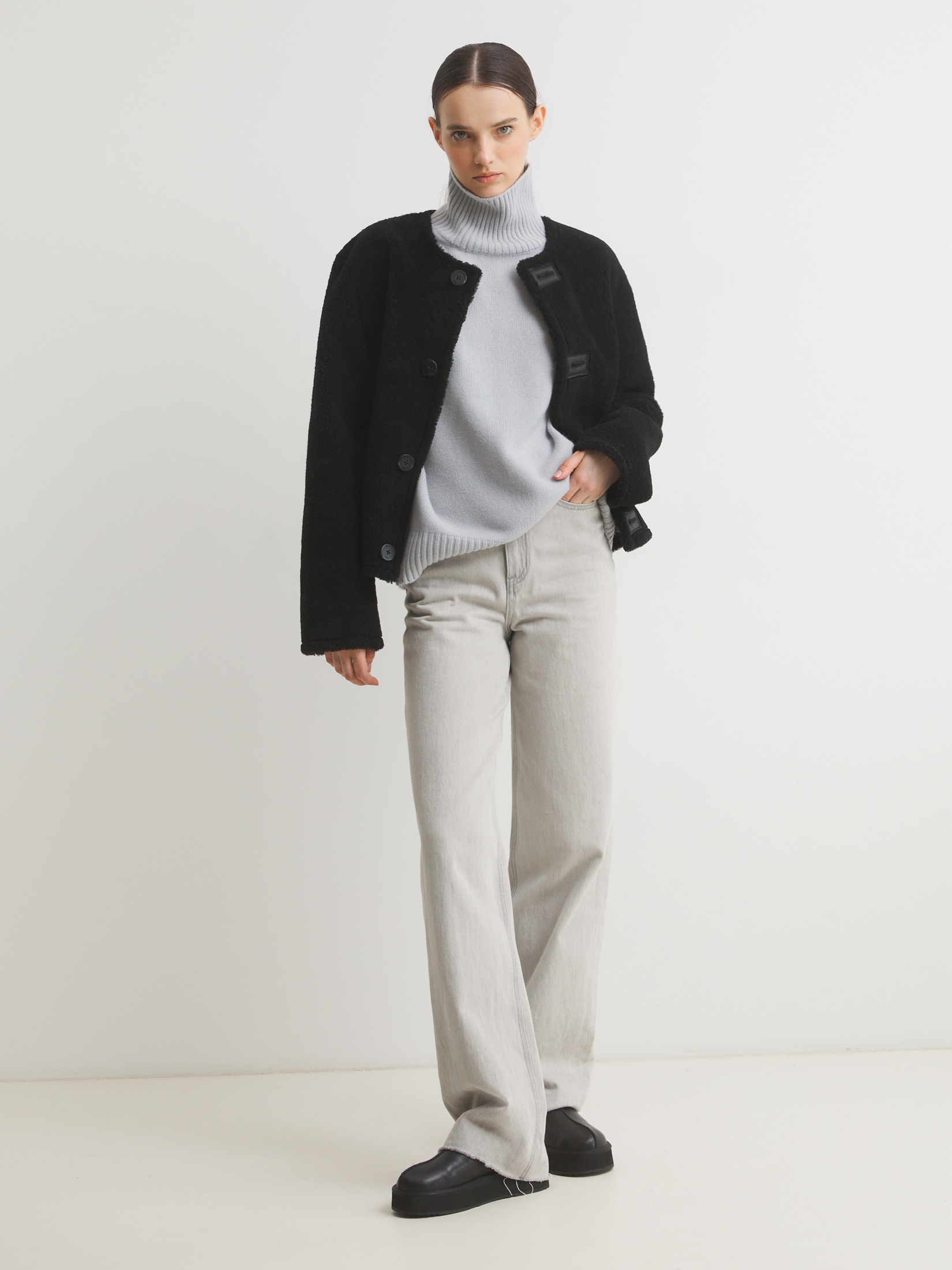 Женский свитер MAISON DAVID 4381714, светло-серый