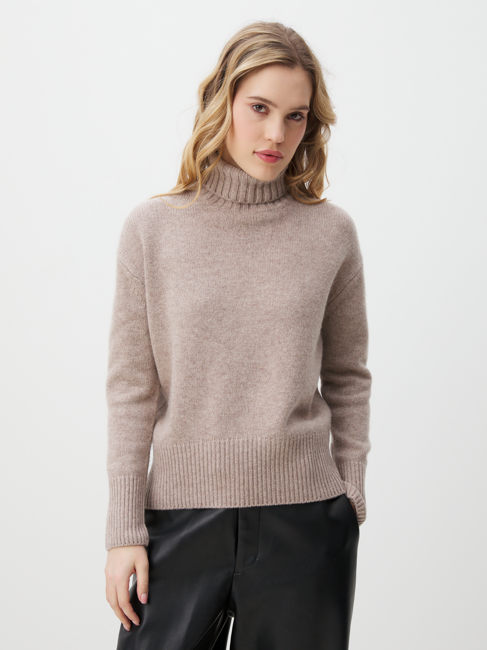 Женский свитер MAISON DAVID 4406659, коричнево-бежевый