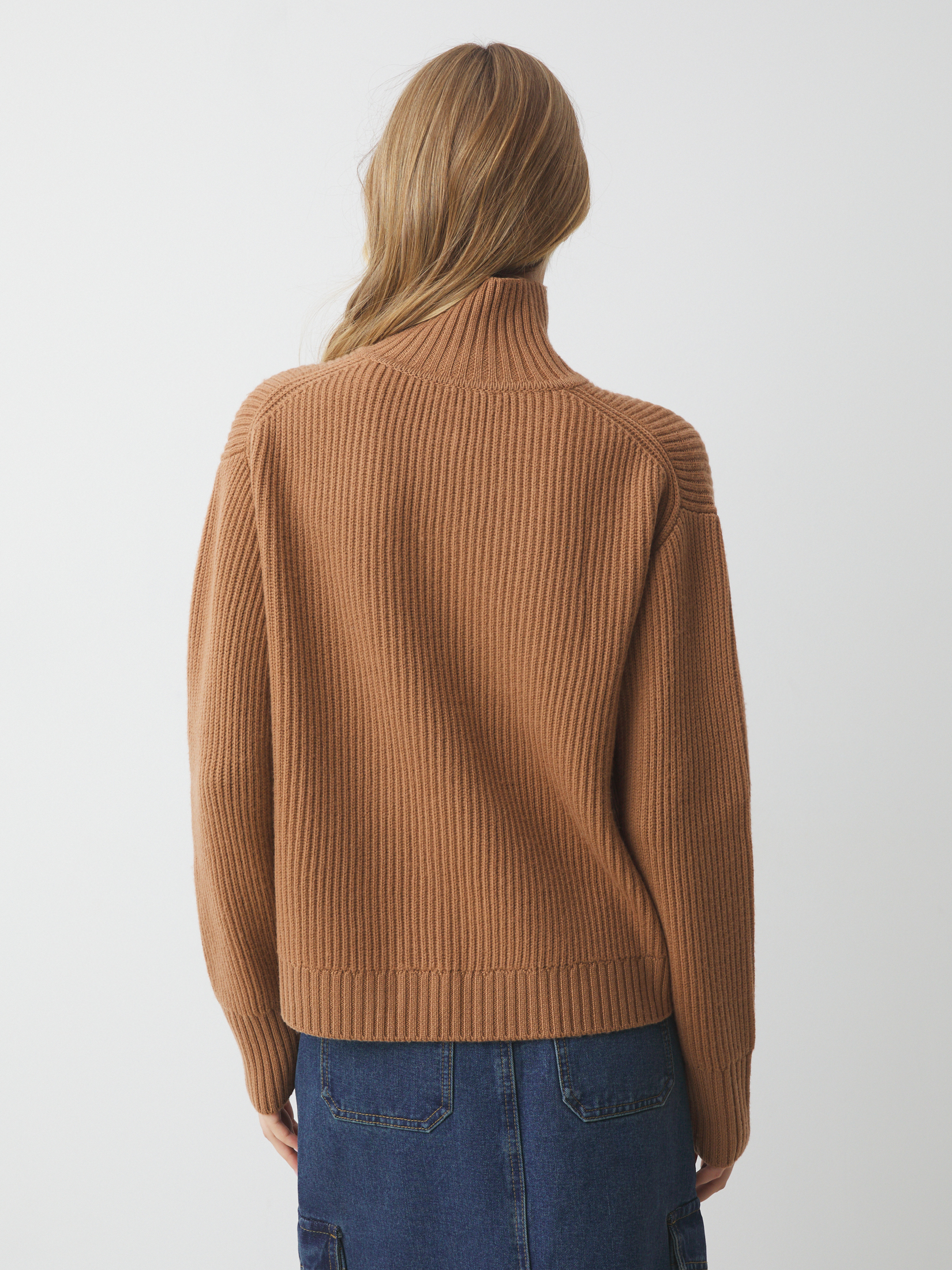 Женский свитер MAISON DAVID 4381919, бежево-коричневый