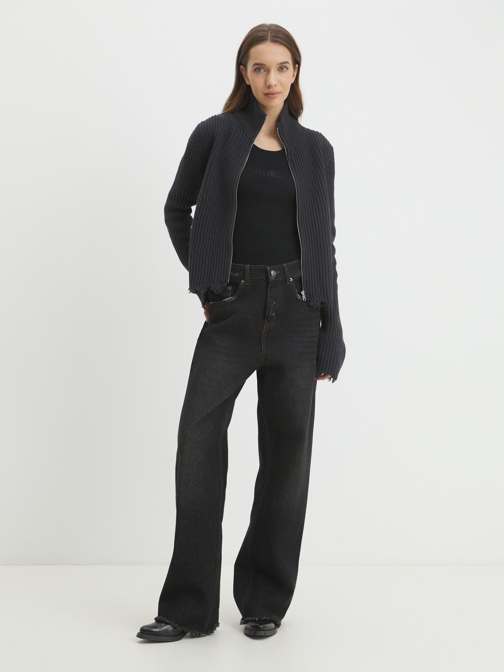 Женский кардиган MAISON DAVID 4449940, темно-серый