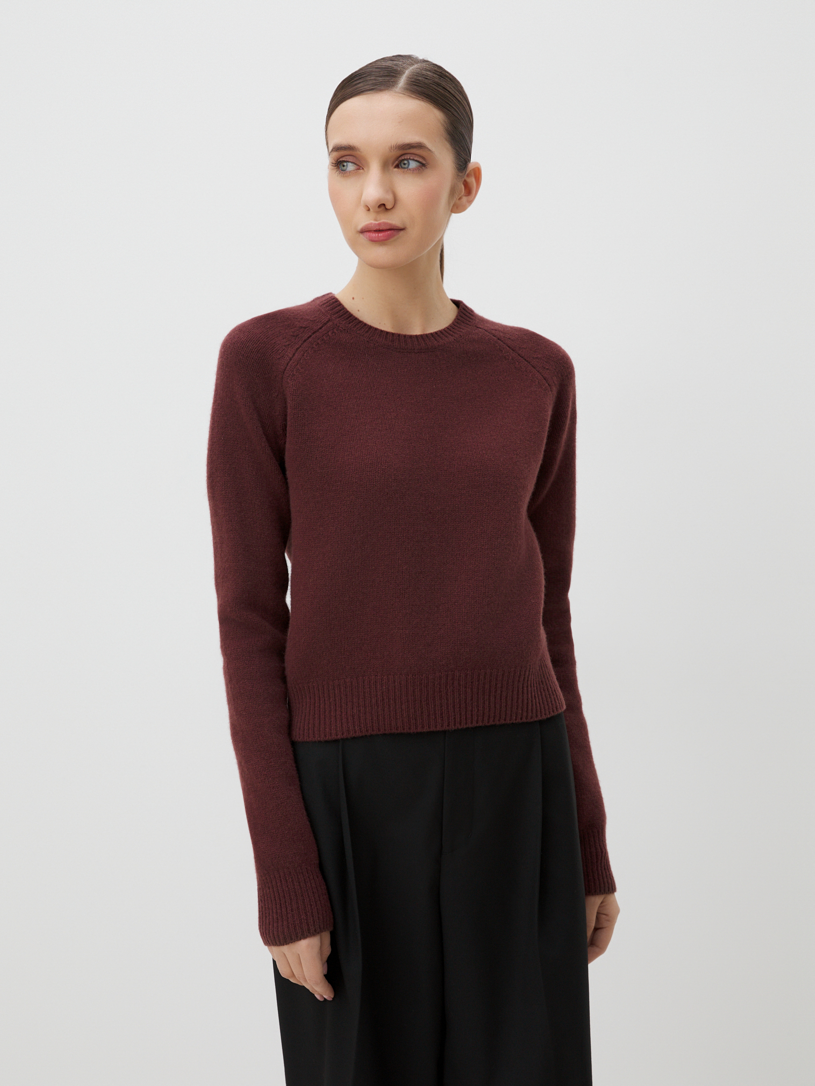 Женский джемпер MAISON DAVID 4406716, бордово-коричневый