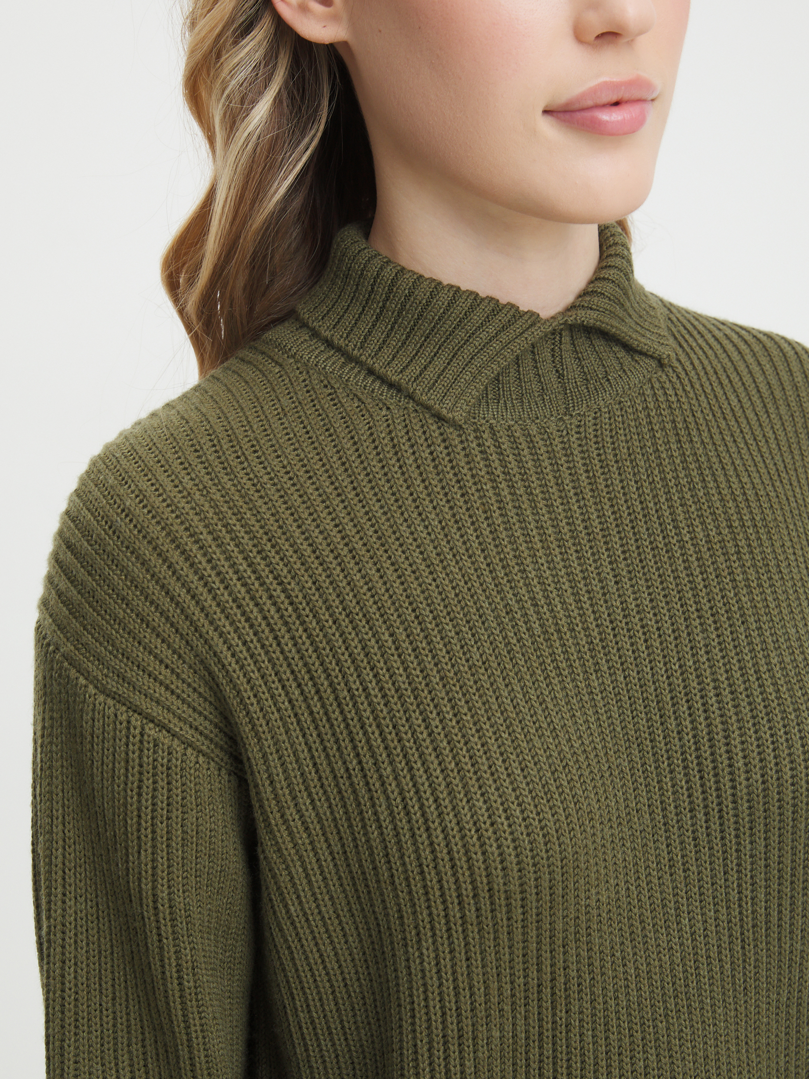 Женский свитер MAISON DAVID 4406546, хаки