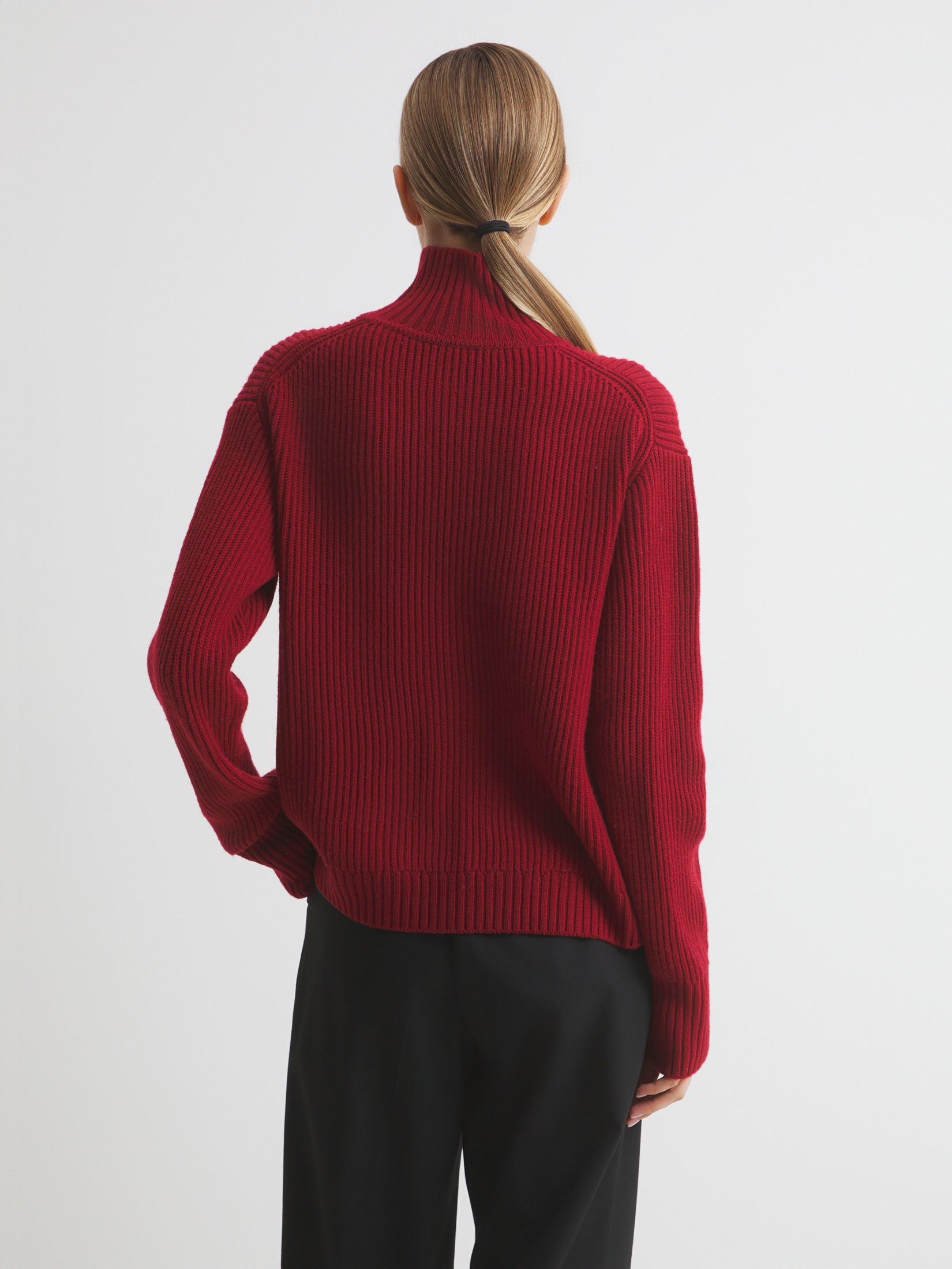 Женский свитер MAISON DAVID 4381879, вишневый